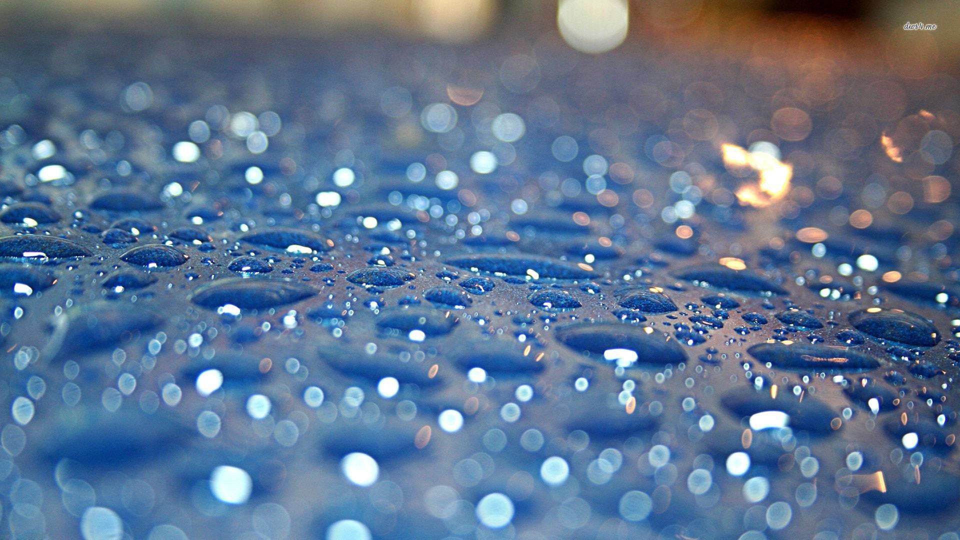 Blue rain drops HD wallpapers  Pxfuel