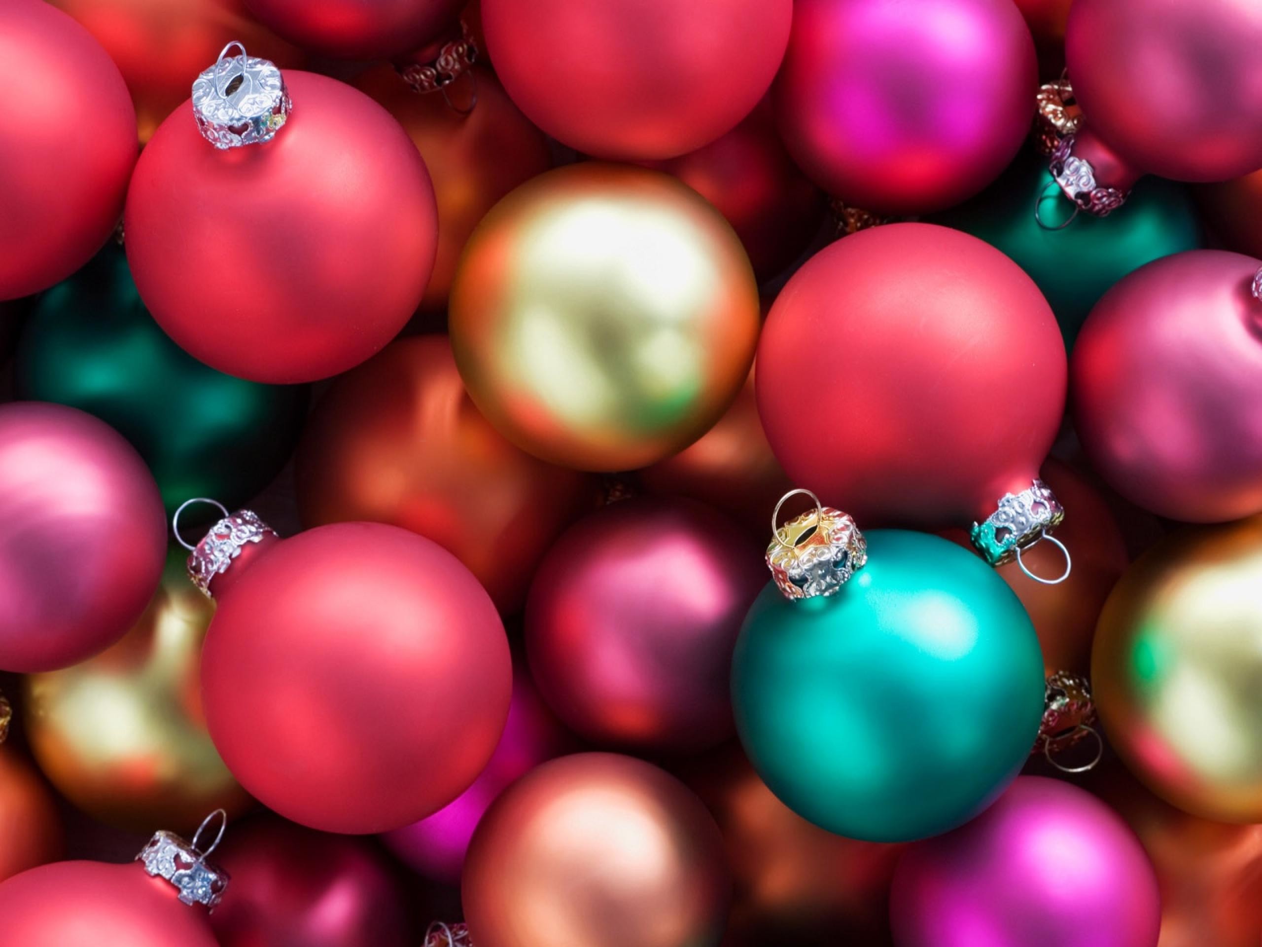 Wallpaper Christmas, New Year, toys, fir-tree, balls, decorations, 4k,  Holidays #16691
