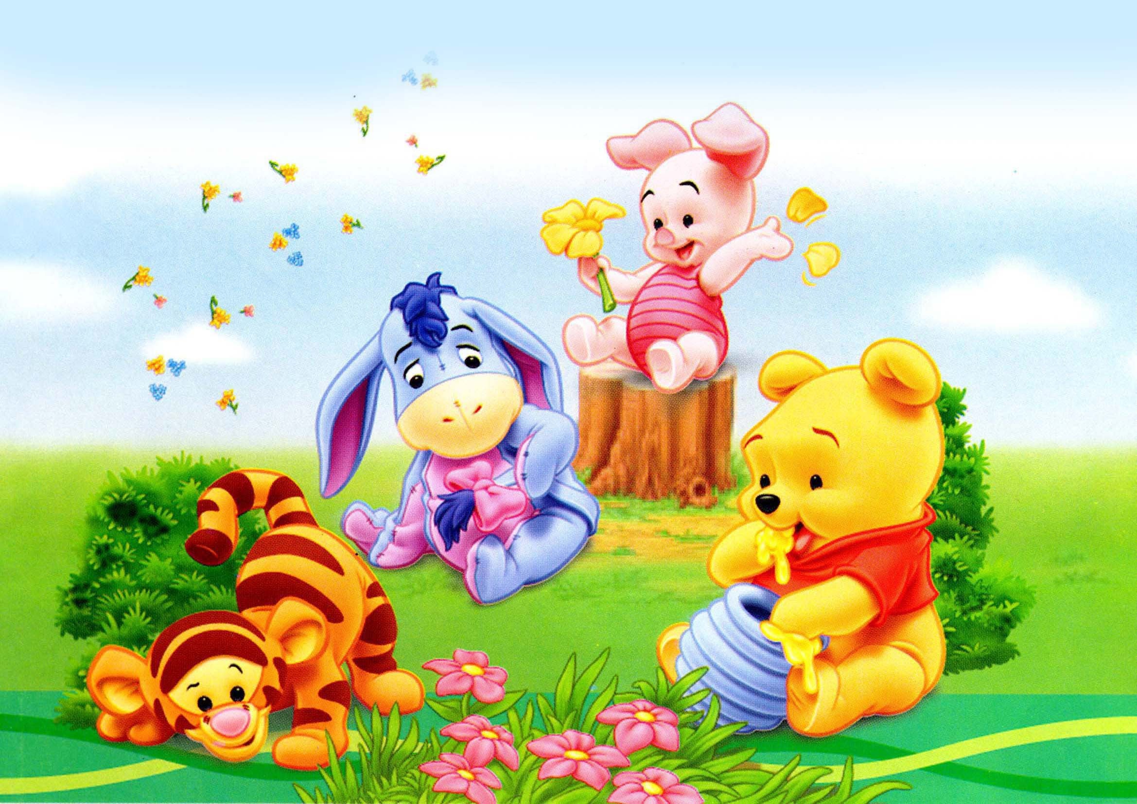 Disney Winnie the Pooh illustration Winnie the Pooh Piglet WinniethePooh  Tigger Winnie Pooh heroes orange computer Wallpaper png  PNGWing