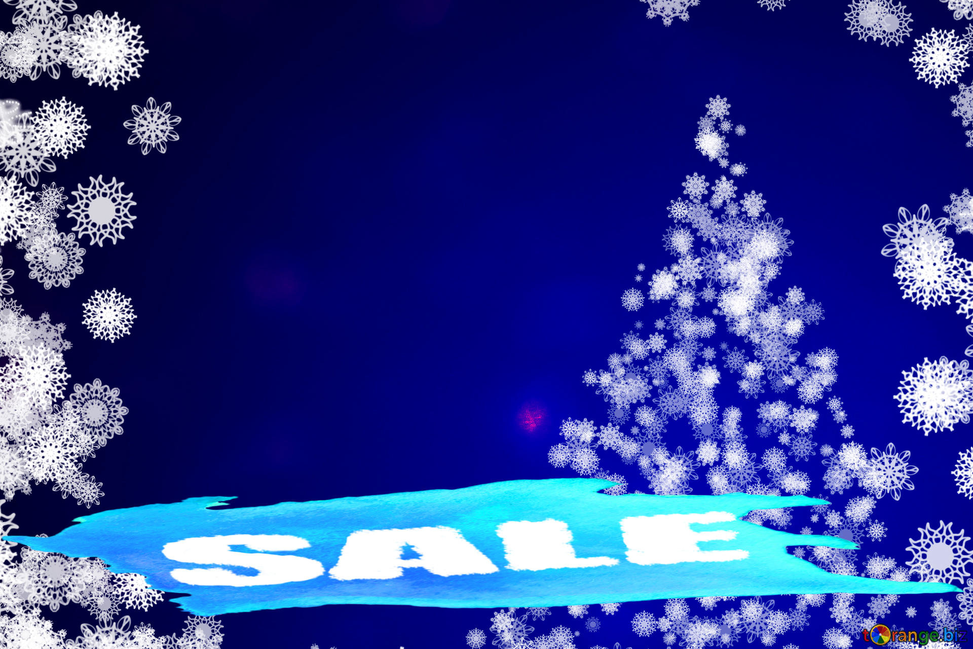 Background clipart Christmas tree with snowflakes Sale Template 1920x1280