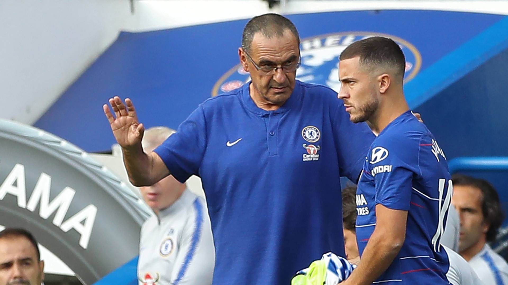 Sarri Hazard 2018 Chelsea 1920x1080