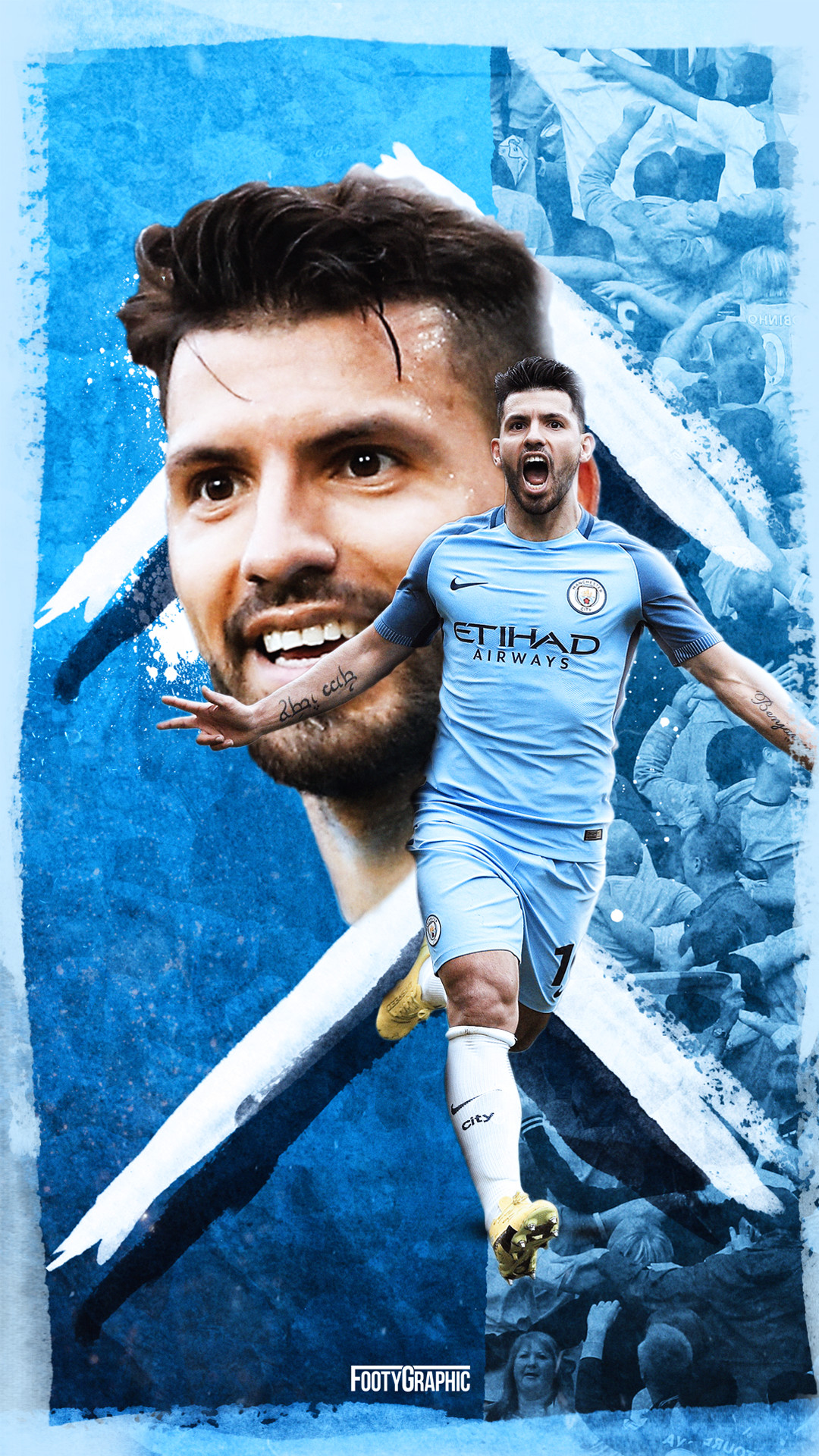 Sergio Aguero Football Manchester City Fc iPhone X Wallpapers Free Download