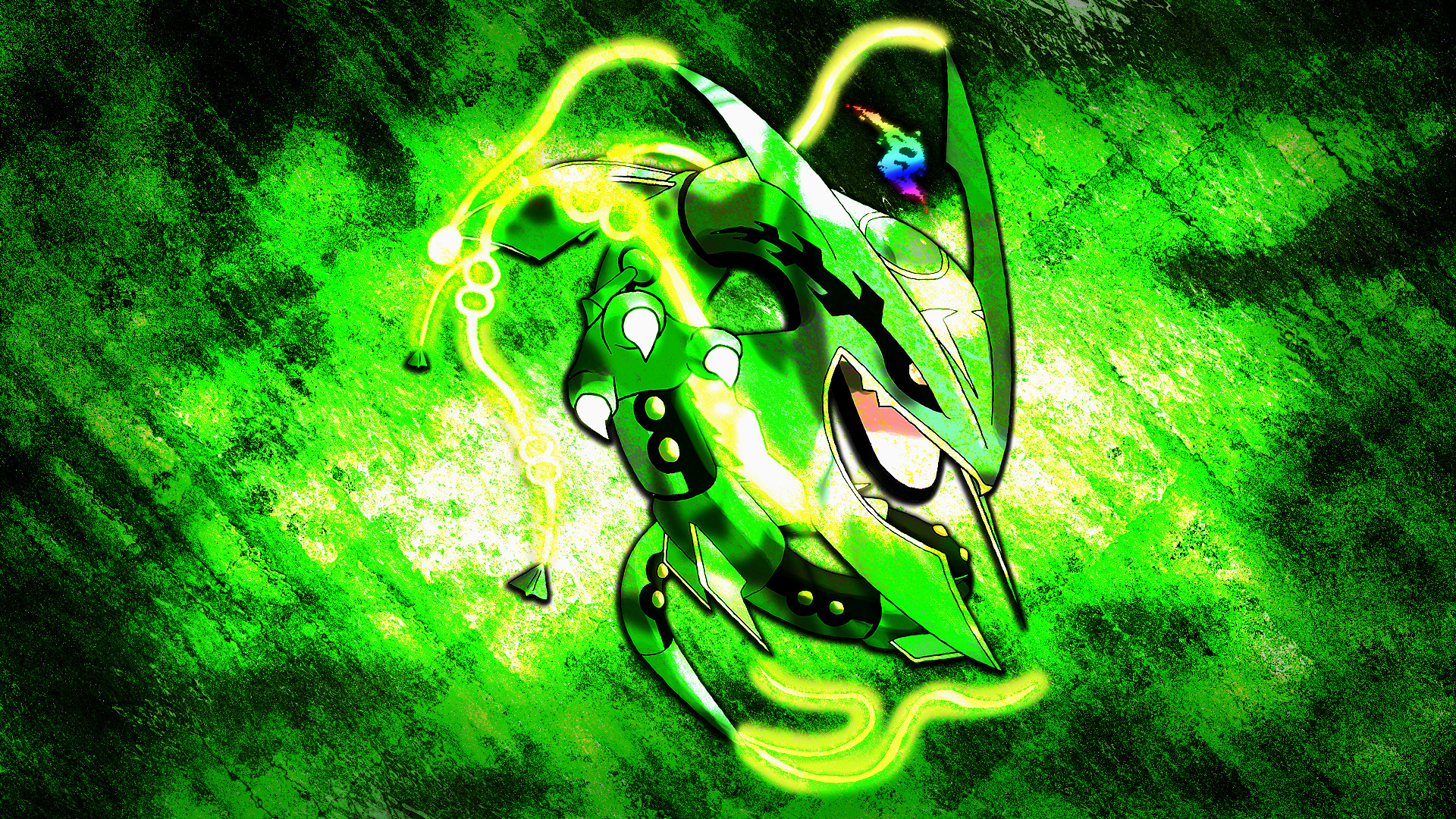 Download Glorious Shiny Rayquaza Wallpaper