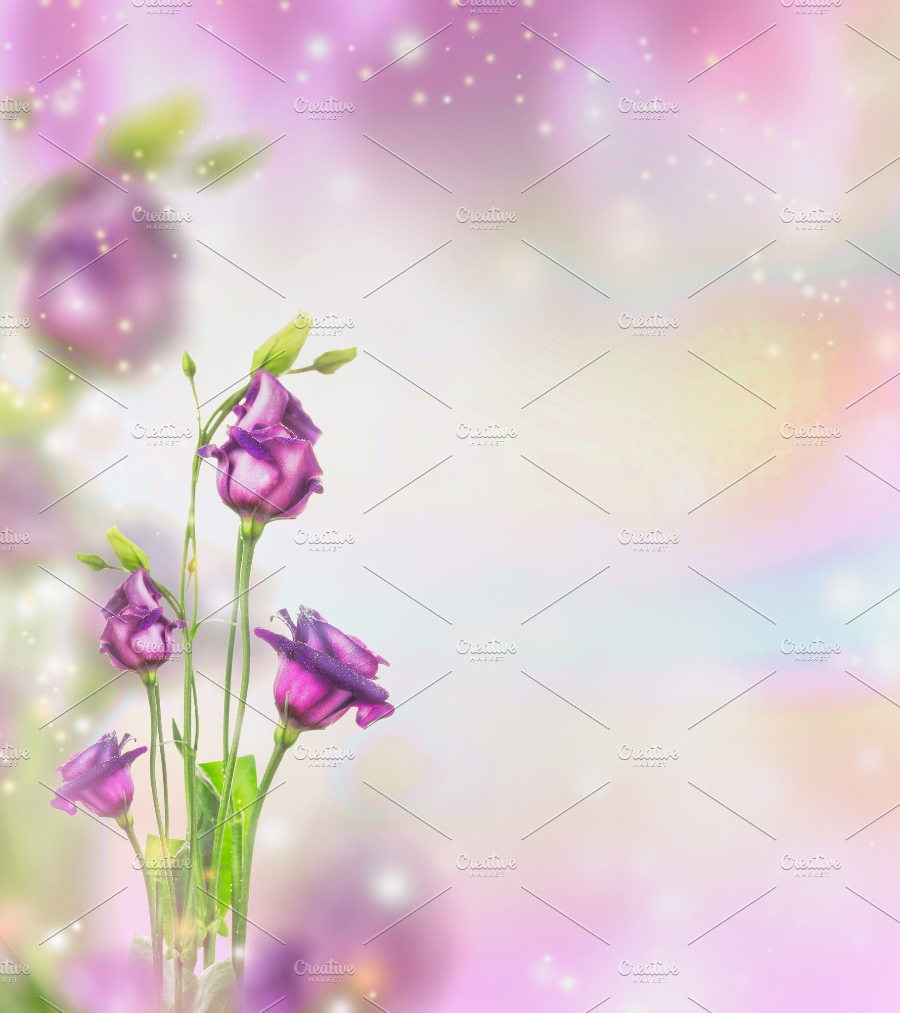 Purple Flower Backgrounds (60+ pictures)