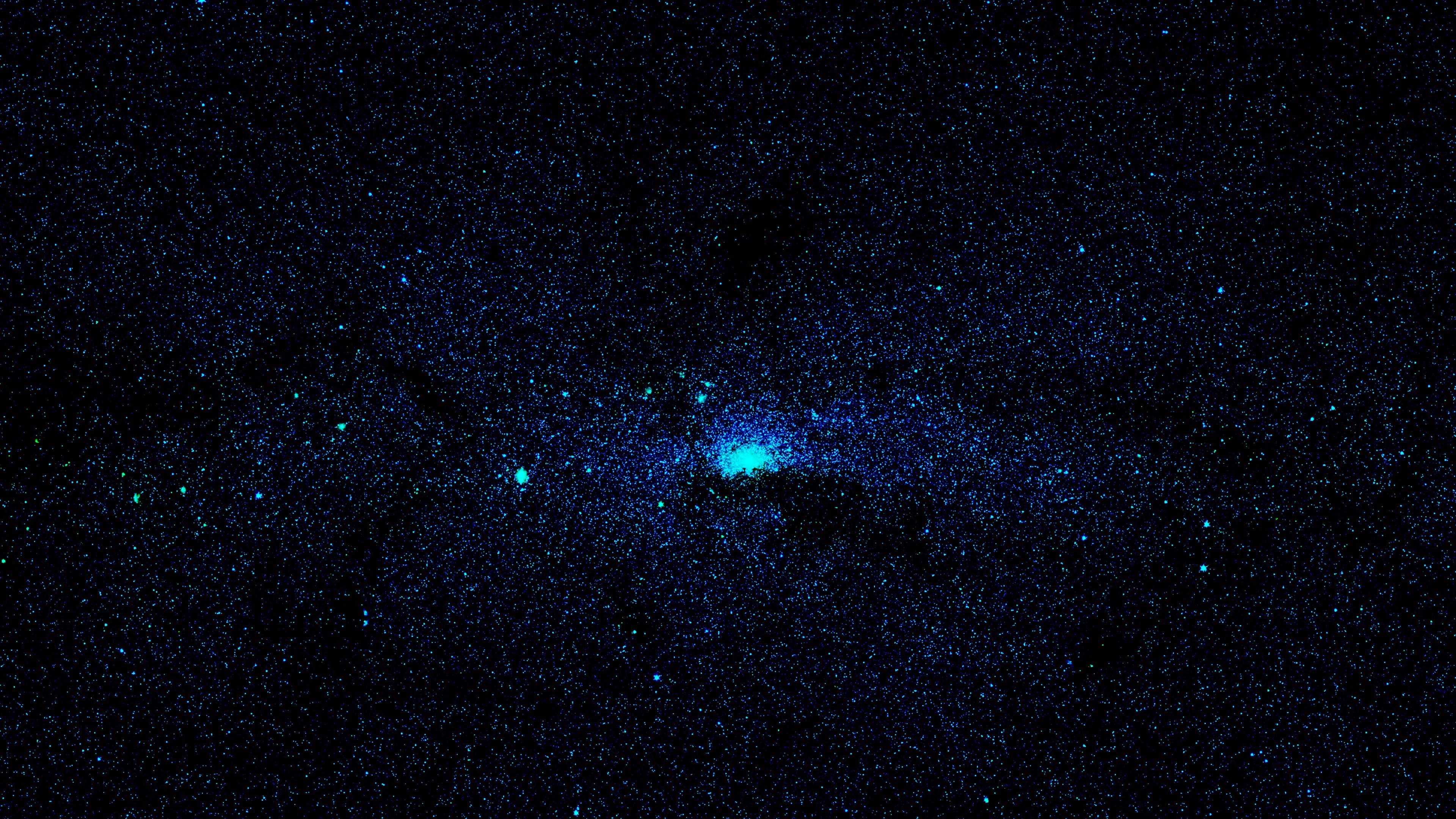 Yellow Black Glow Planet Earth Surface Space Galaxy 4K HD