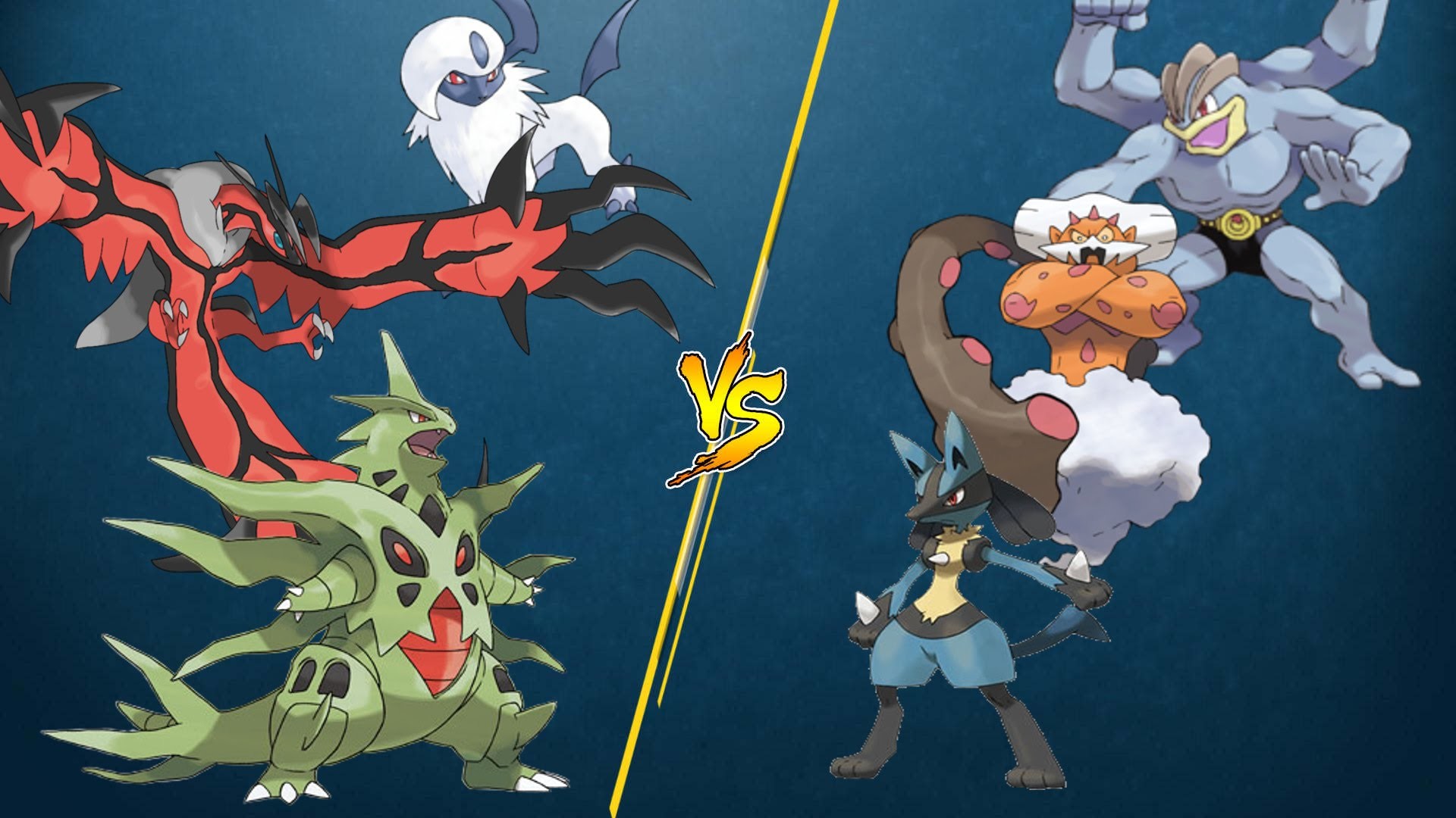 [PTCGO Stream Match] M Tyranitar/Yveltal/Absol vs Lucario/Landorus/Machamp  - YouTube 1920x1080