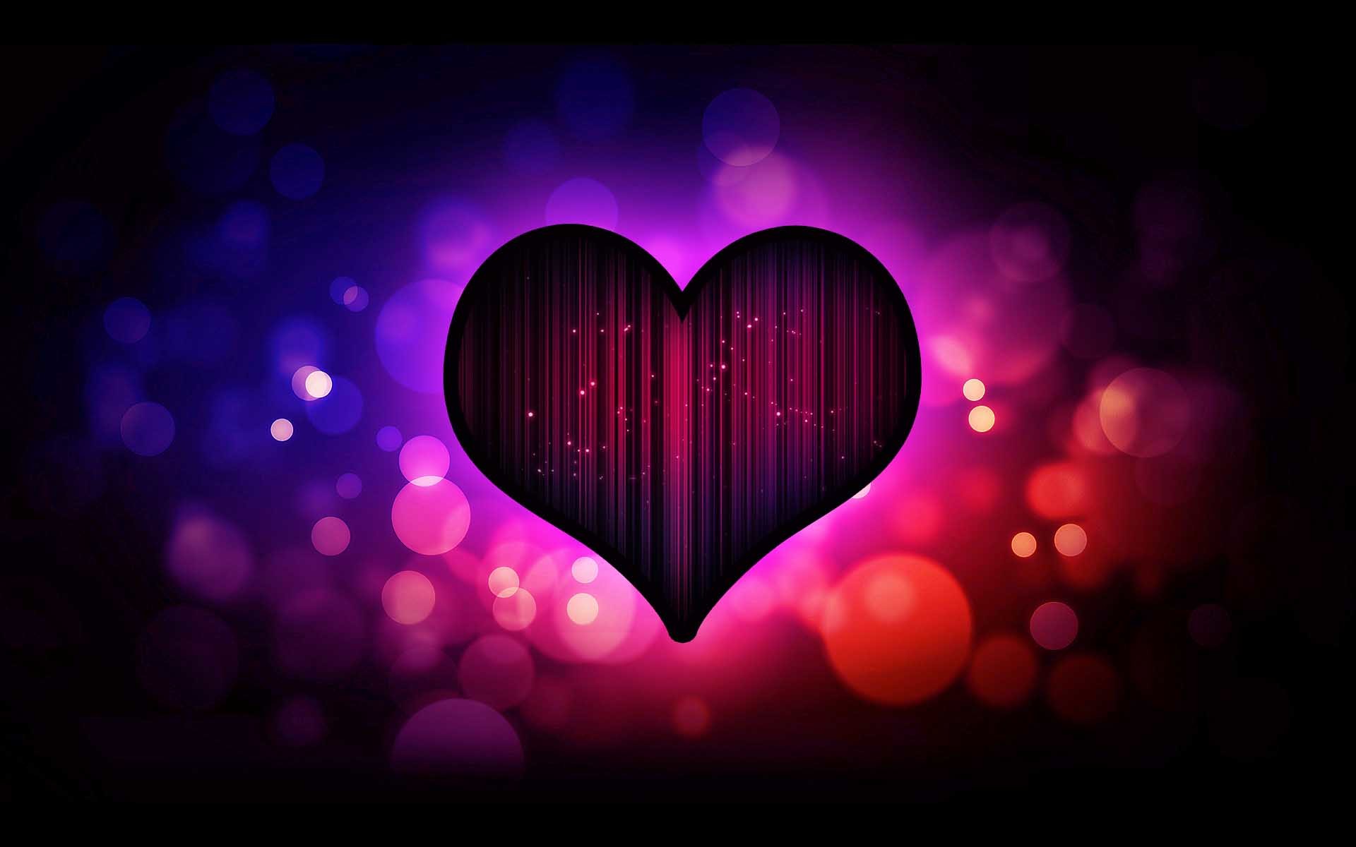 Download Purple Hearts HD Wallpapers for Desktop 1920x1200
