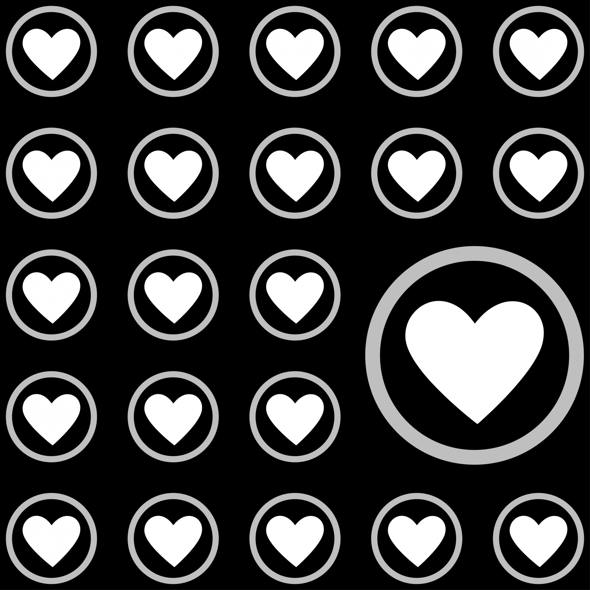 Black And White Hearts Background (28+ Pictures)
