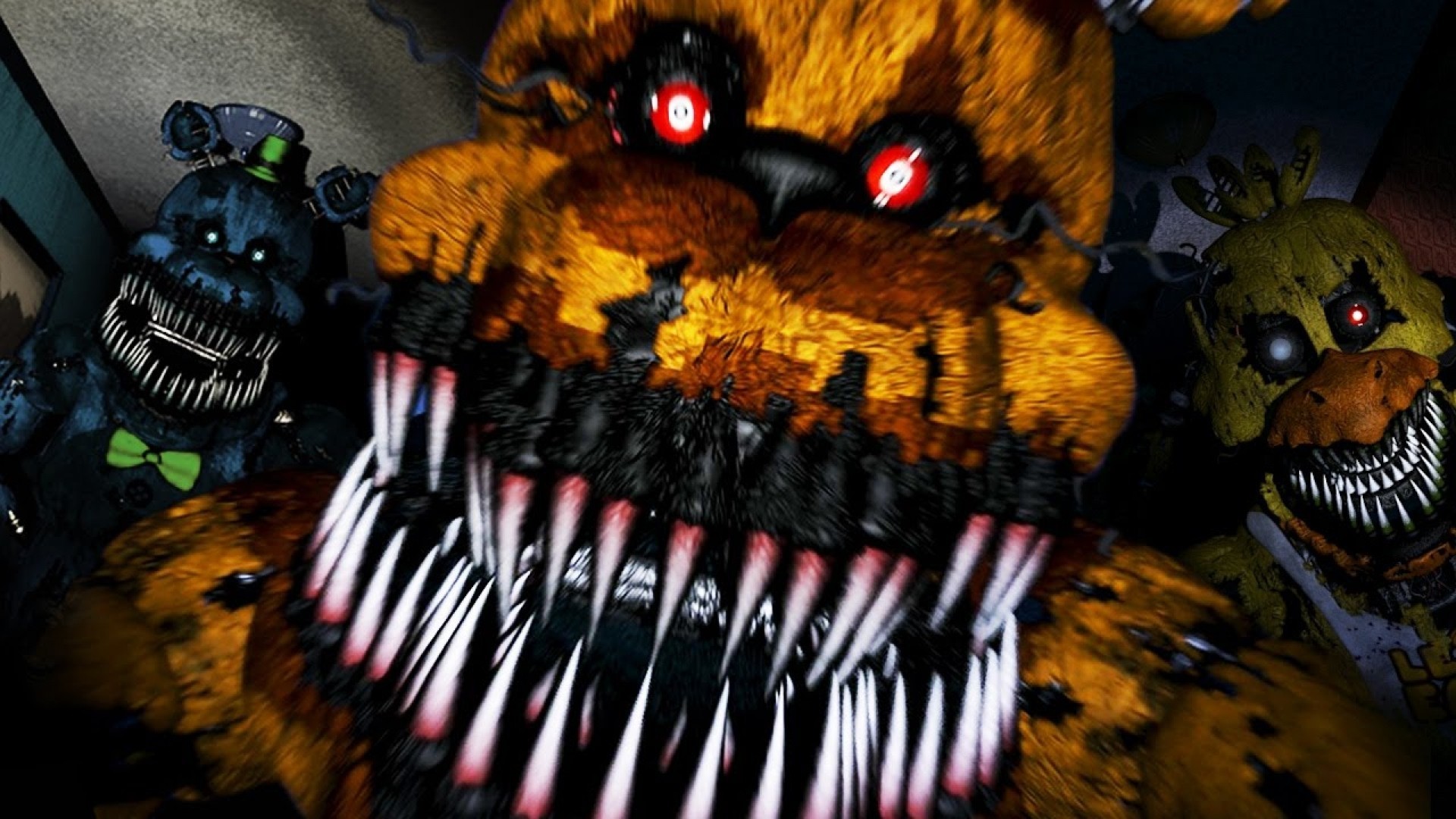 Wallpaper ID 296577  Video Game Five Nights at Freddys 4 Phone Wallpaper  Nightmare Golden Freddy Five Nights At Freddys 2160x3840 free download