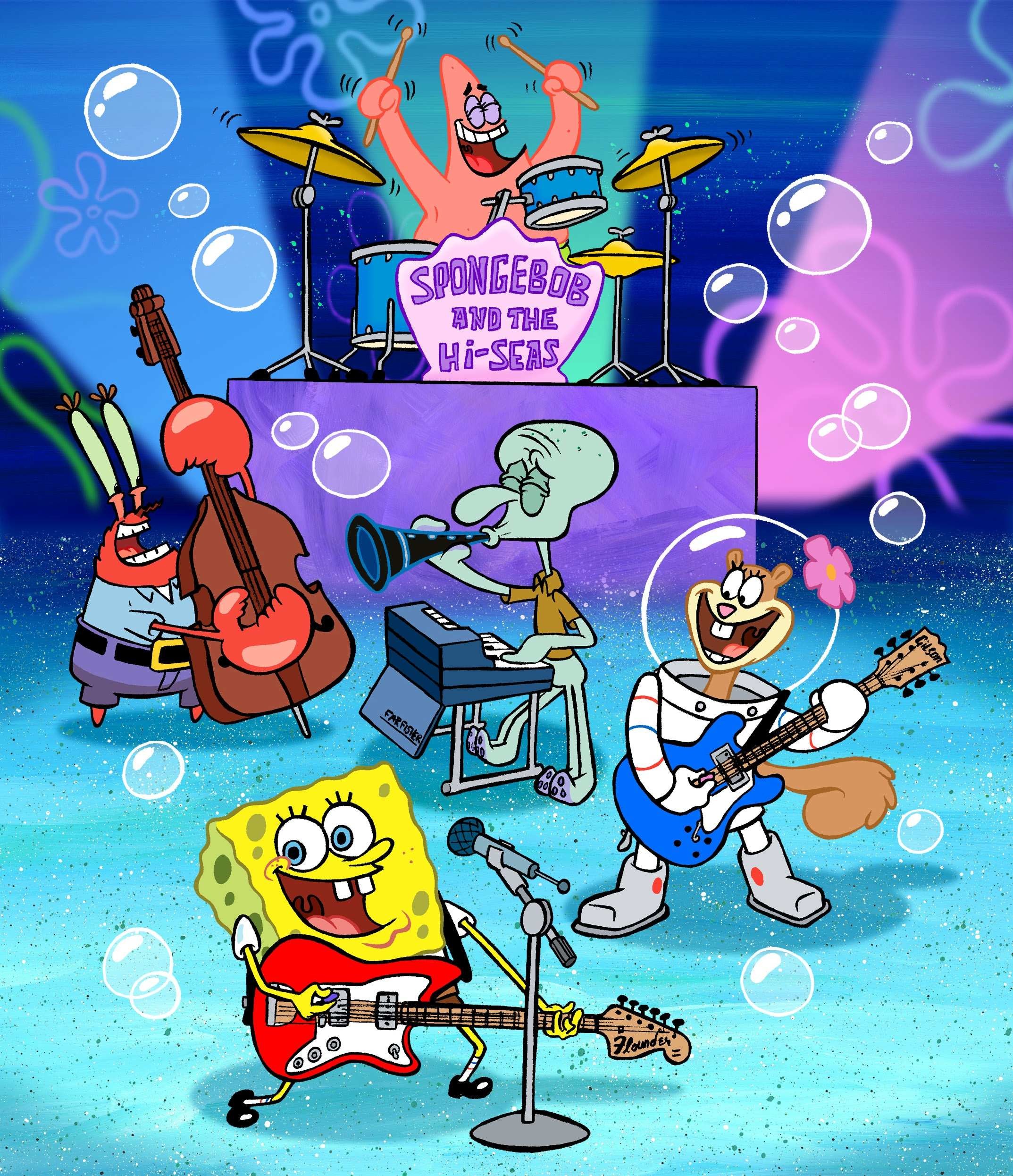 Spongebob Ocean Background 59 Pictures