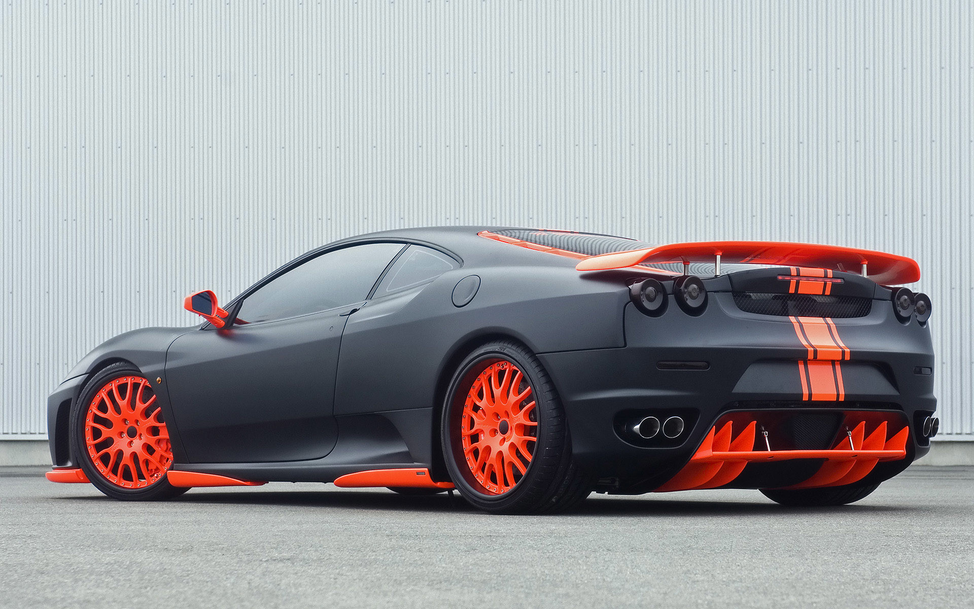 Ferrari f430 black miracle 1920x1200
