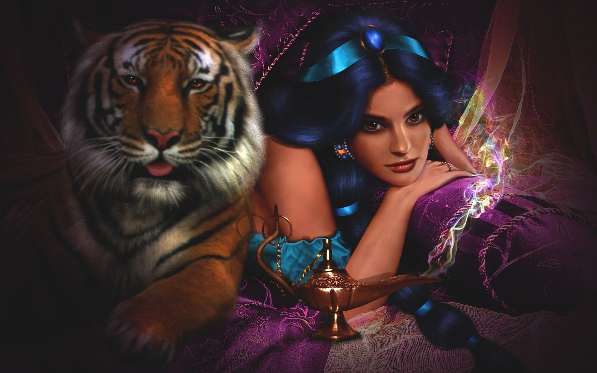 Princess Jasmine Artwork 1920x1200