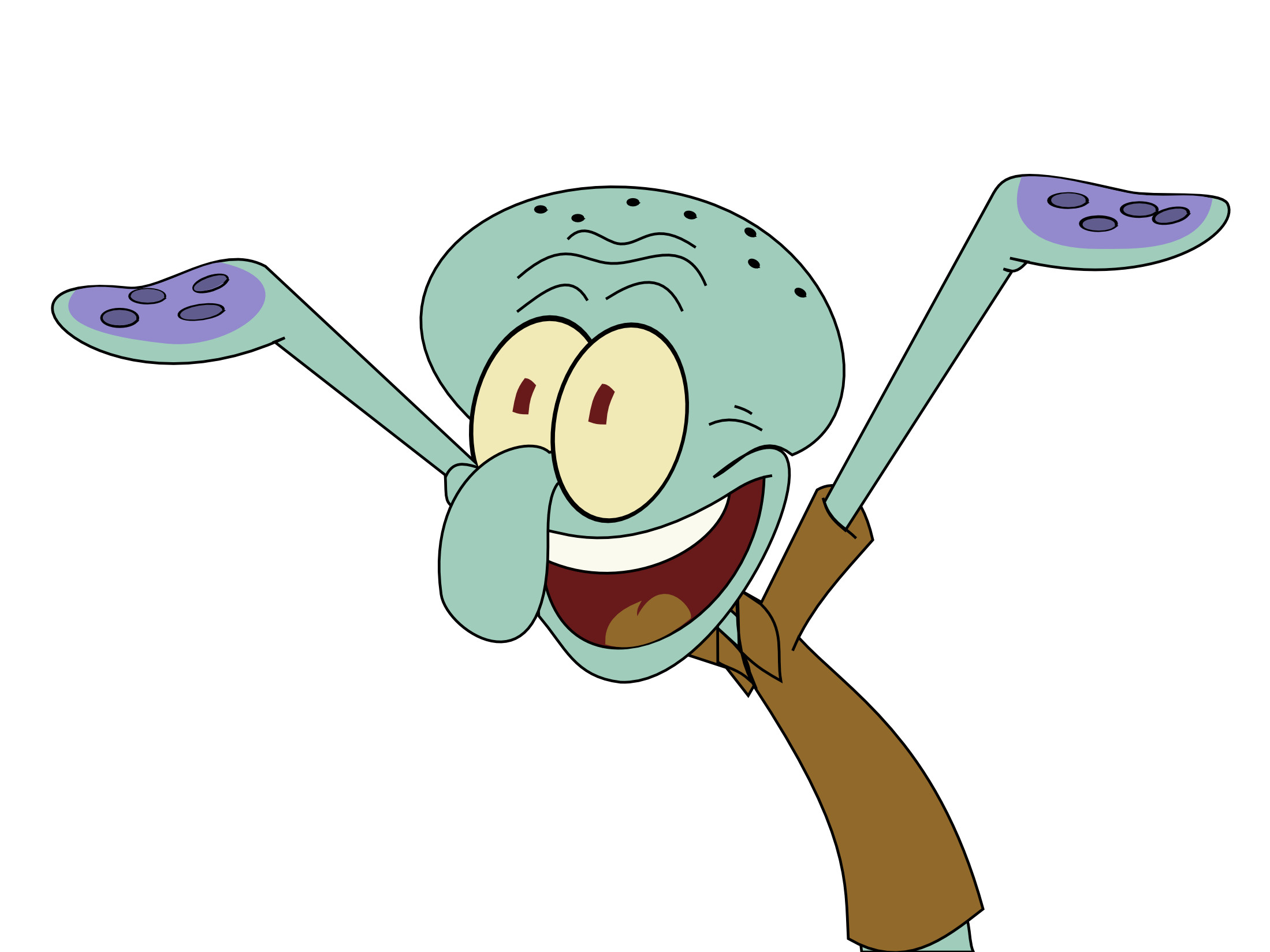 Hanging Out With Squidward By Squidward  Wallpaper  Free Transparent PNG  Clipart Images Download
