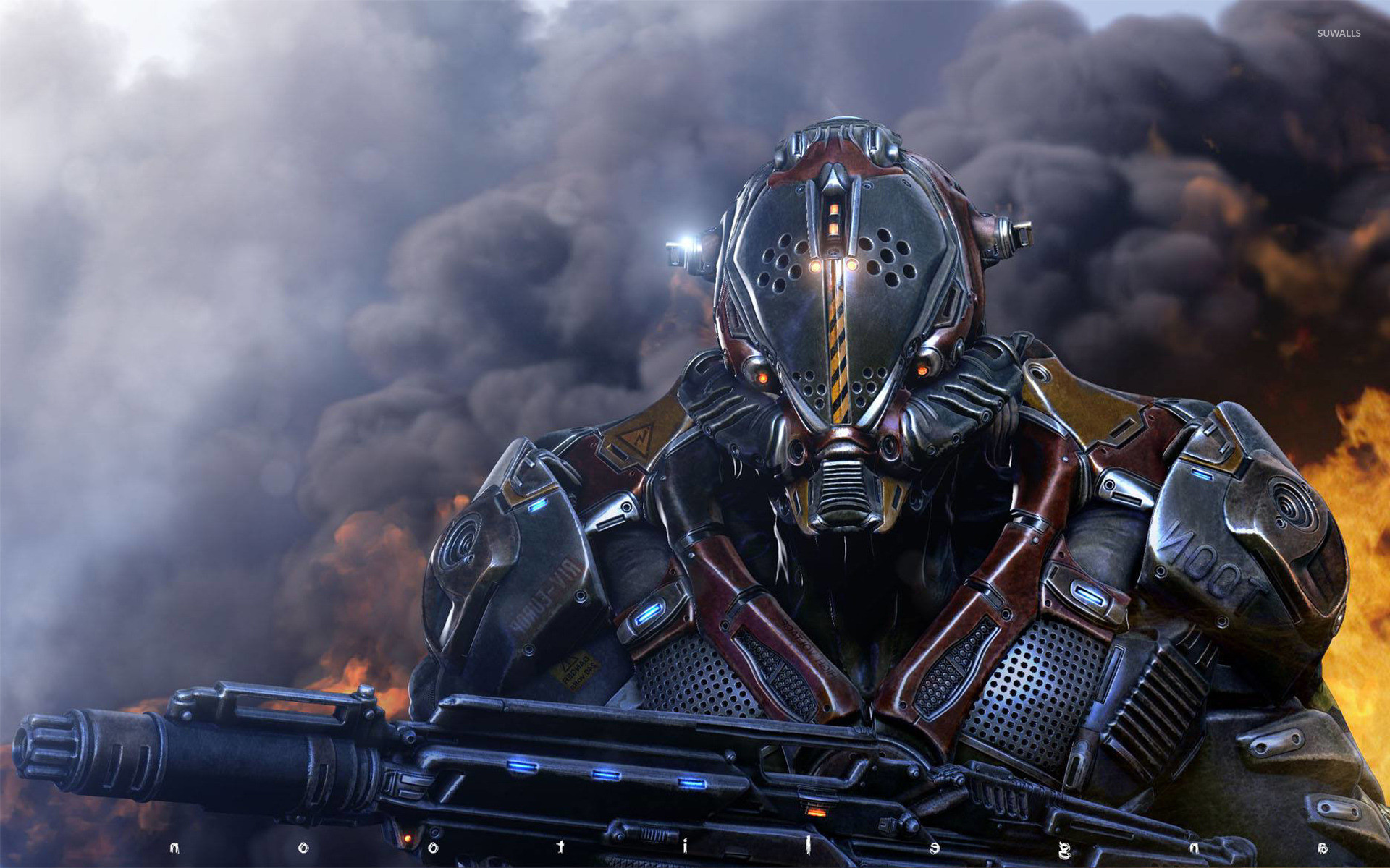 Masked warrior wallpaper 1920x1200
