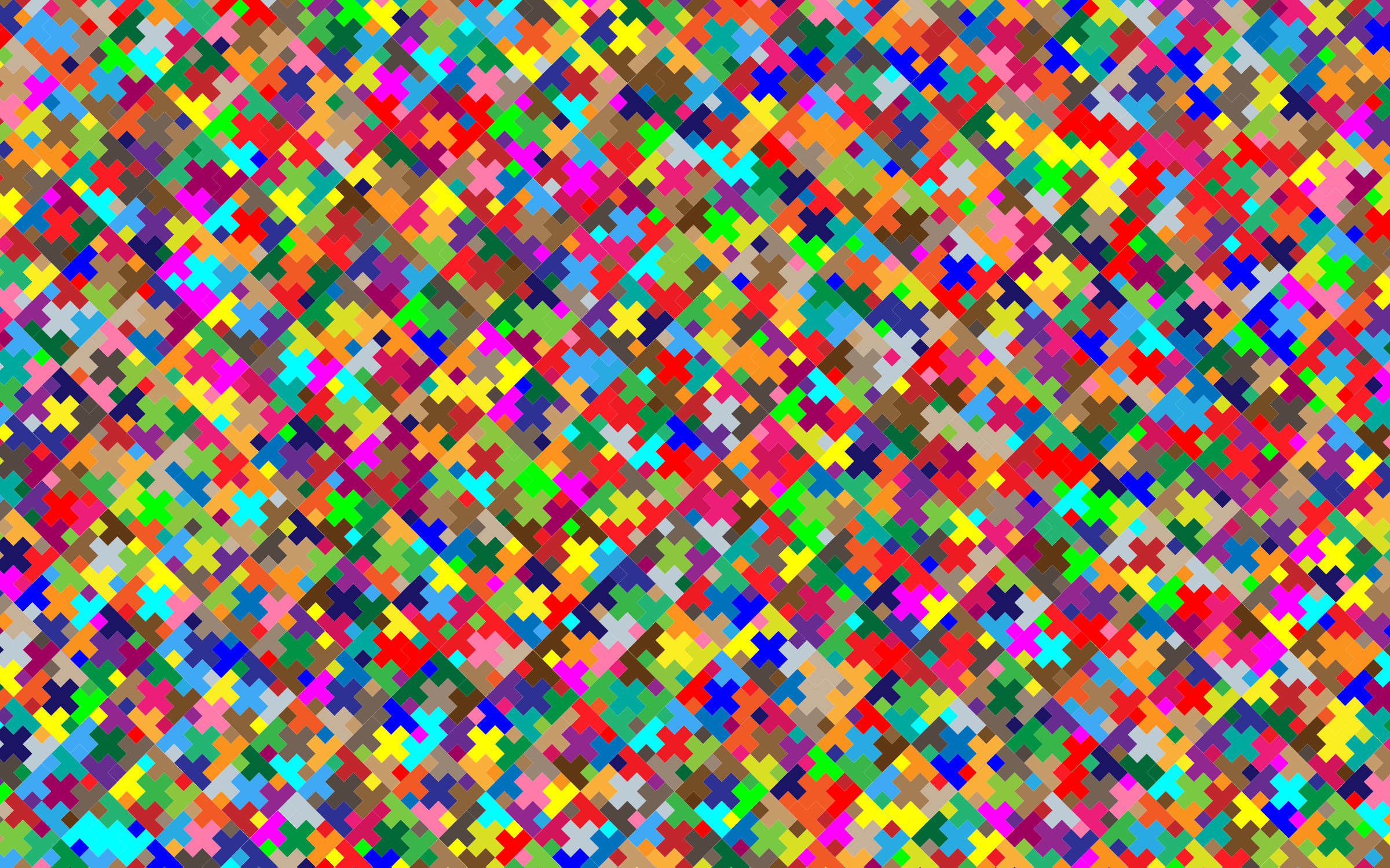 Colorful Plus Pattern Wallpaper 2 2400x1500