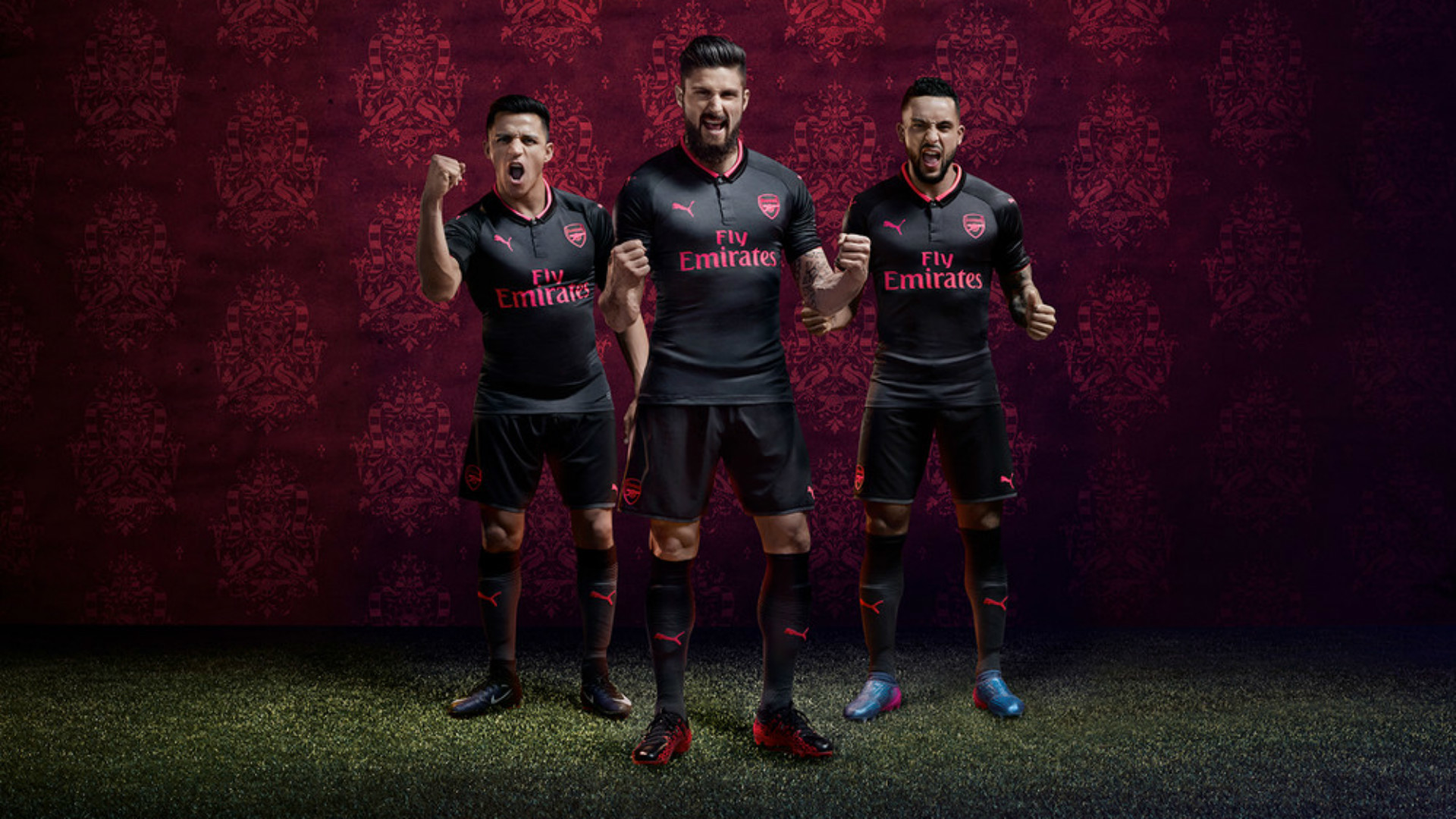arsenal third kit 2017 background. 1920x1080