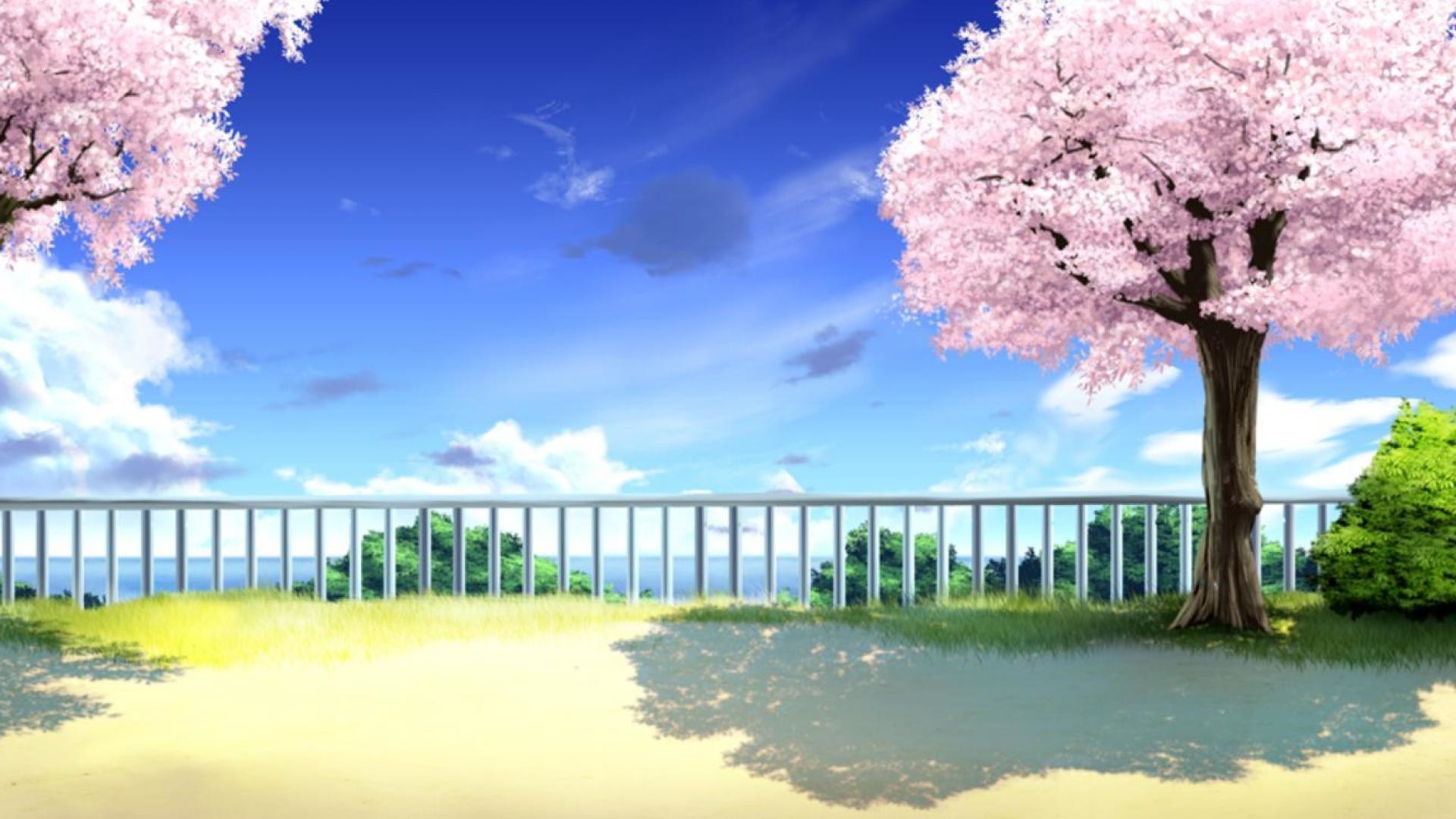 Anime Cherry Tree Background - Cherry Blossom Tree Anime Wallpapers ...