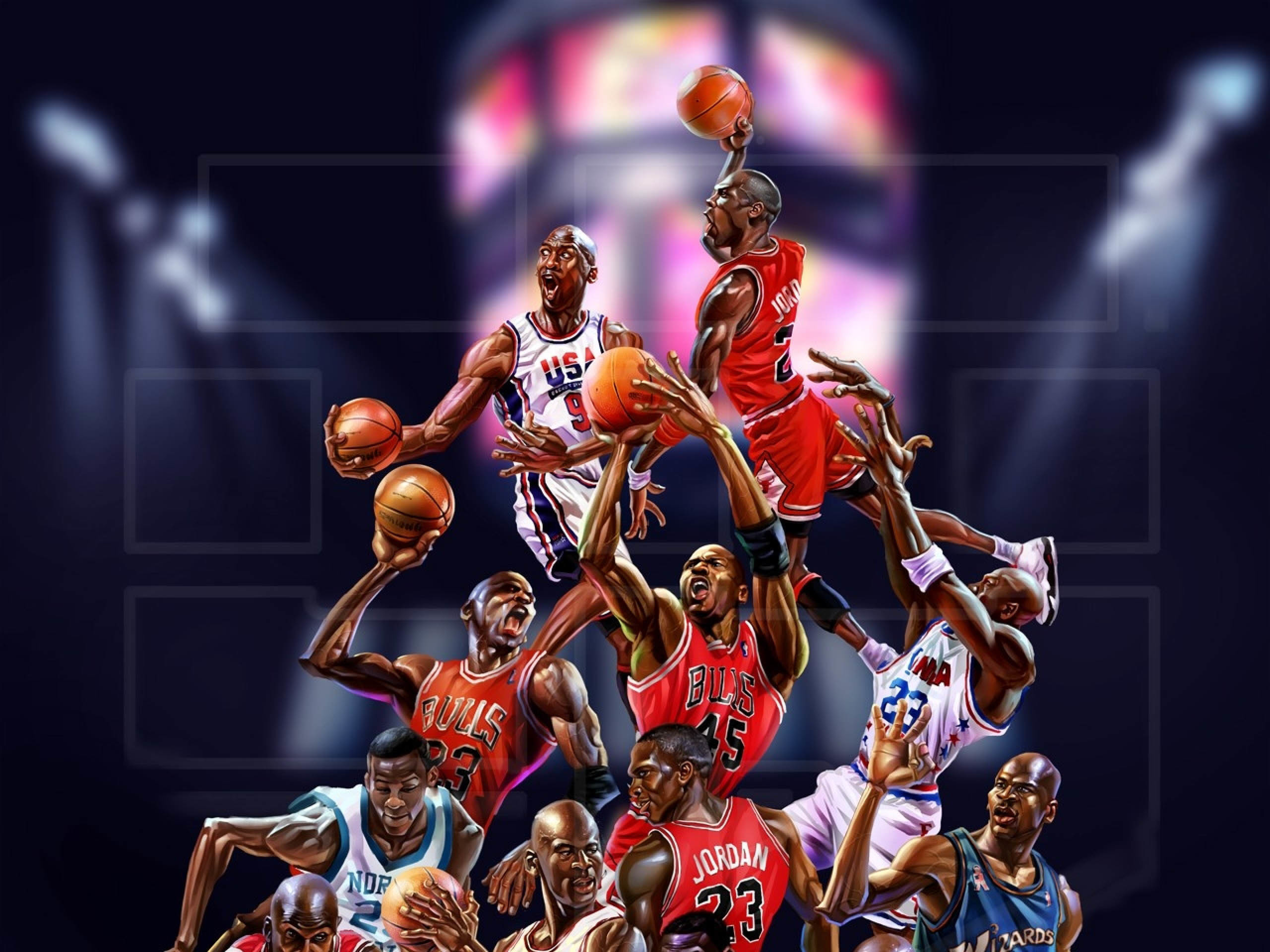 Michael Jordan Nba Slam Dunk Contest Wallpaper Hd Photo By Sports Sunday  Propertyofjack Image  फट शयर