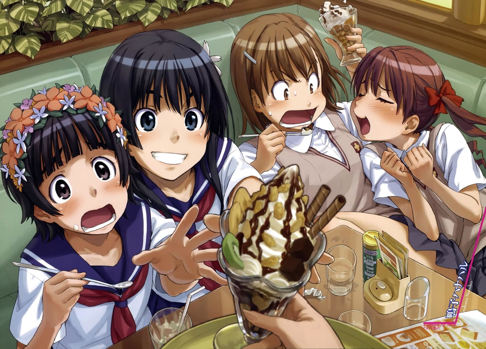 Wallpaper icecream anime to aru kagaru no railgun 1920x1379