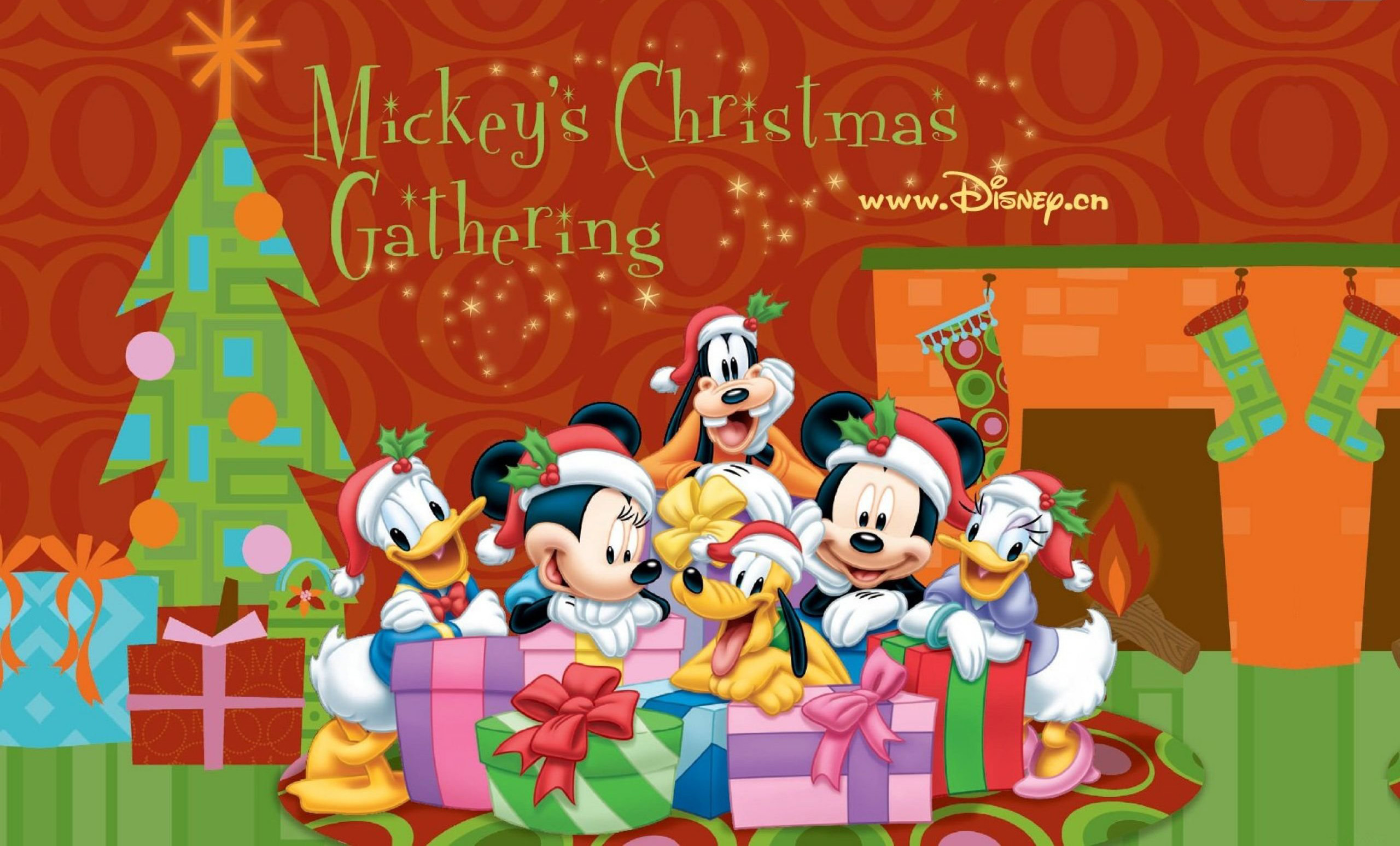 Mickey Mouse Christmas Backgrounds (64+