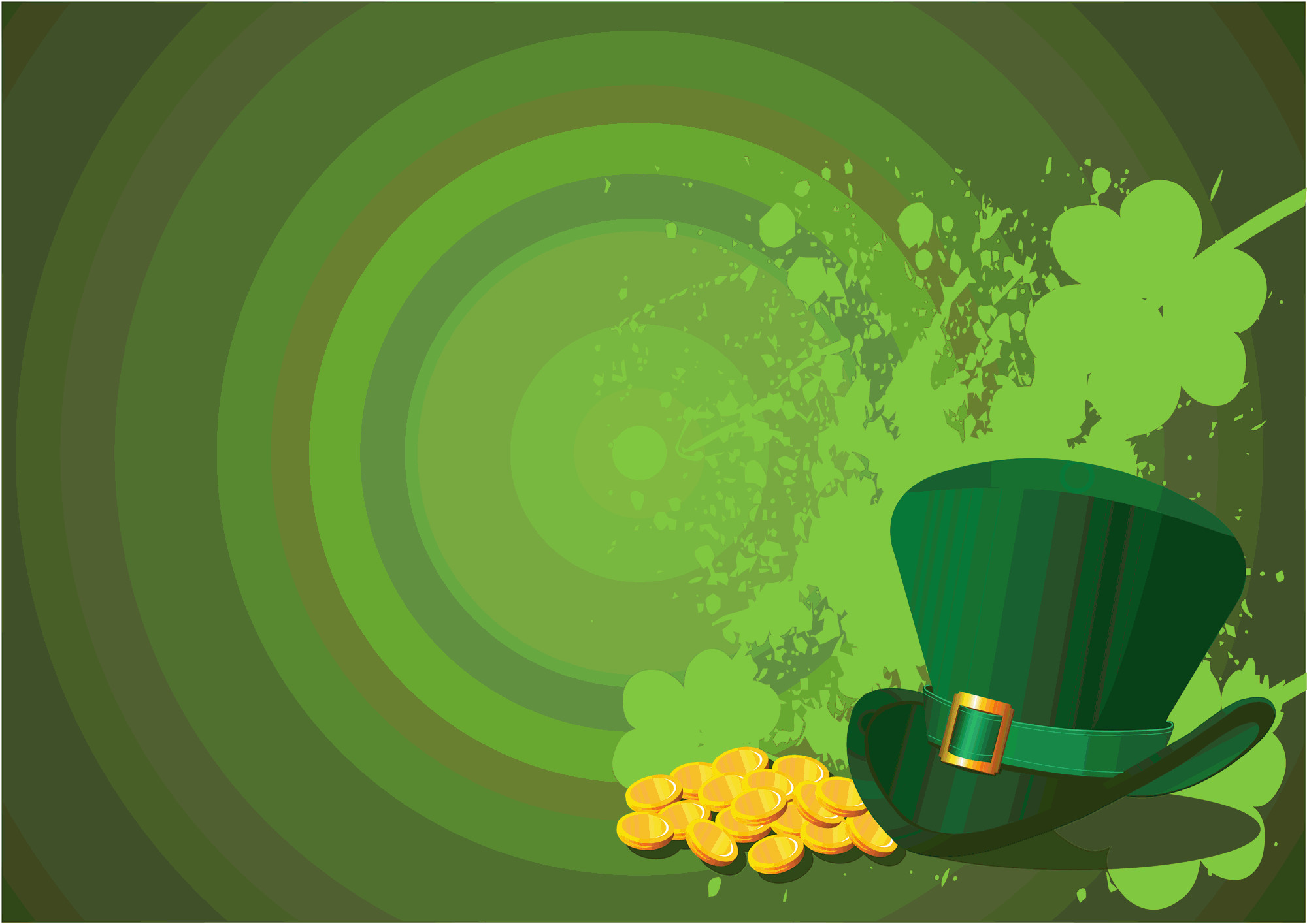 Download Clover Gold Coin St Patricks Day Wallpaper  Wallpaperscom