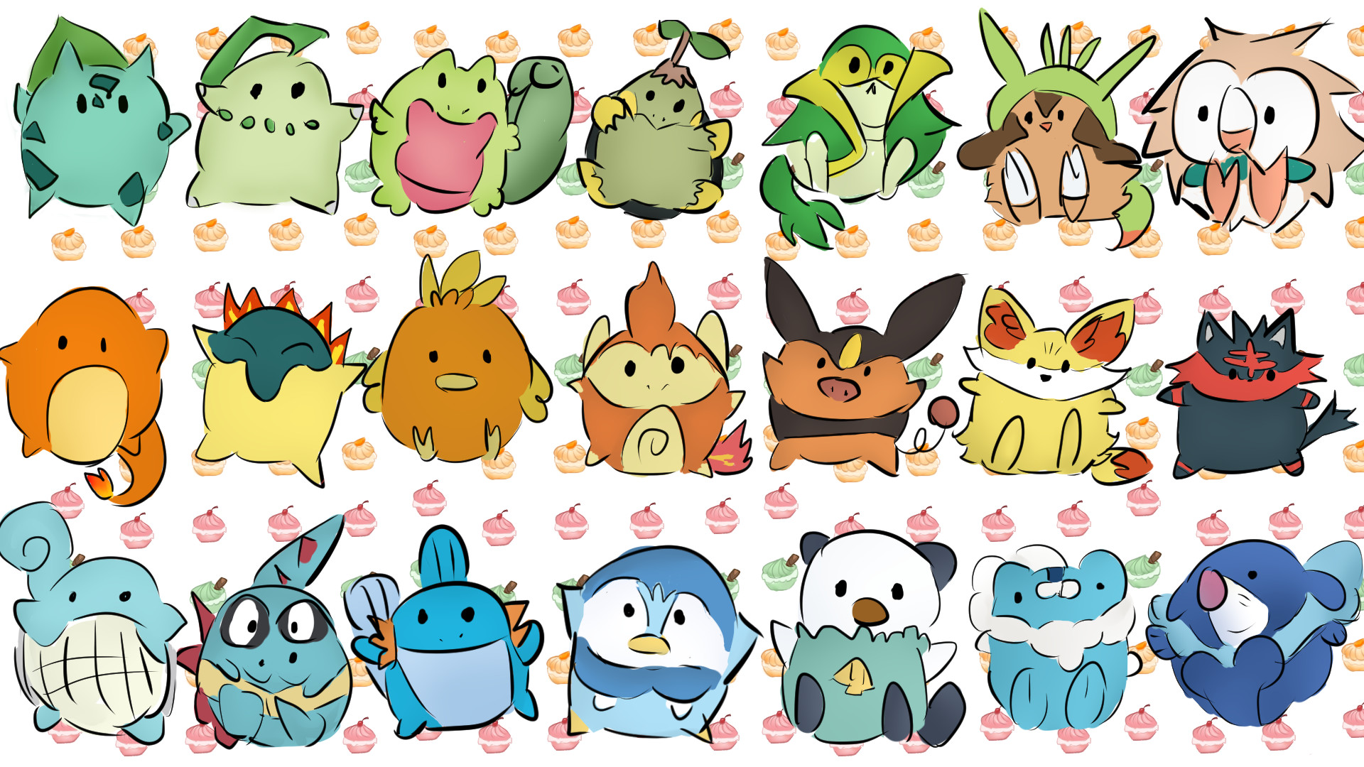 Pokemon Starters Wallpapers 71 Pictures