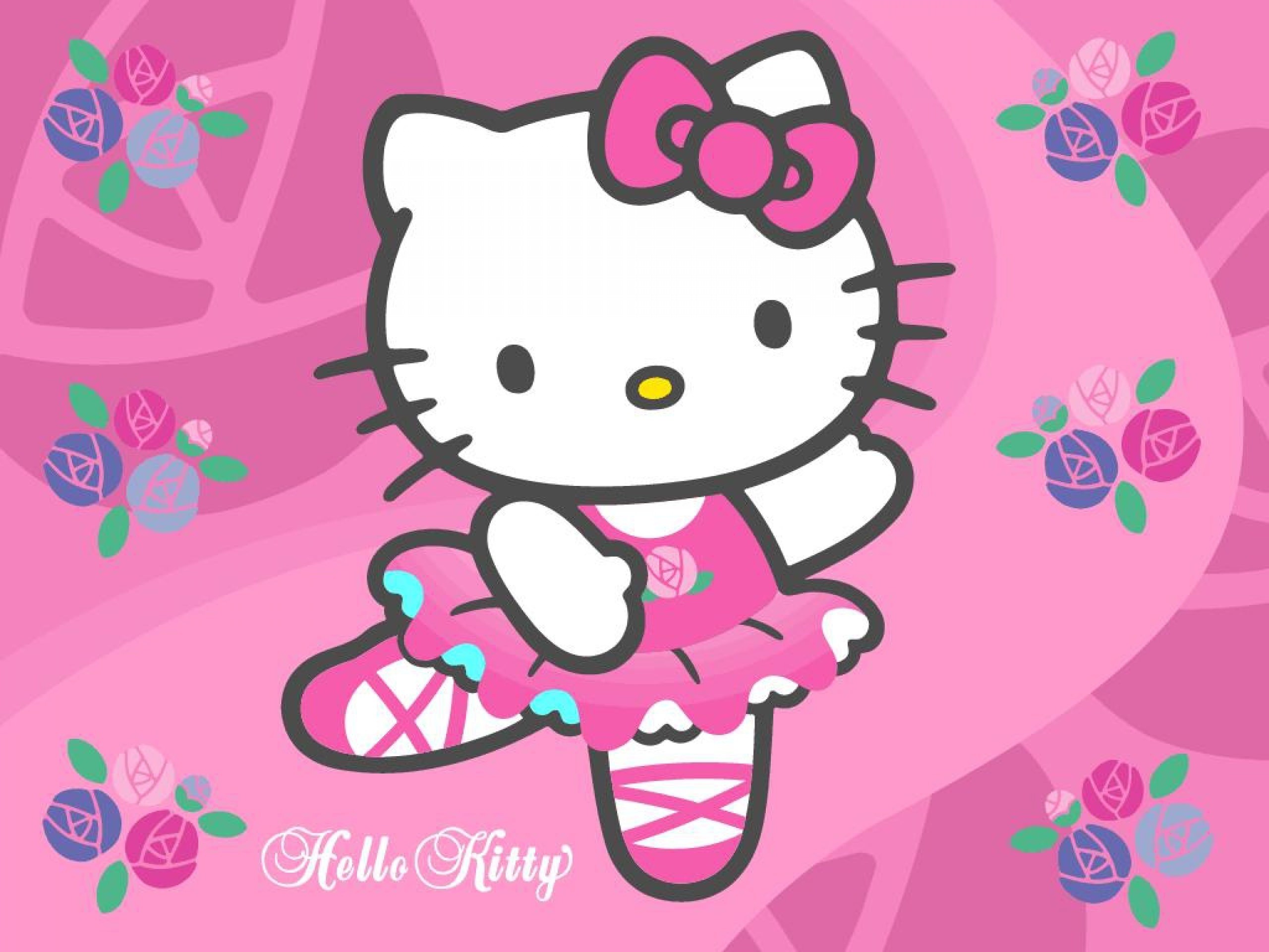 Download Full Pink Hello Kitty Desktop Wallpaper