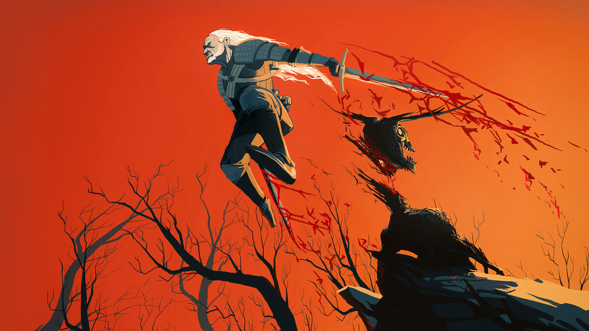 Geralt wallpaper by Art-Calavera Geralt wallpaper by Art-Calavera 1920x1080