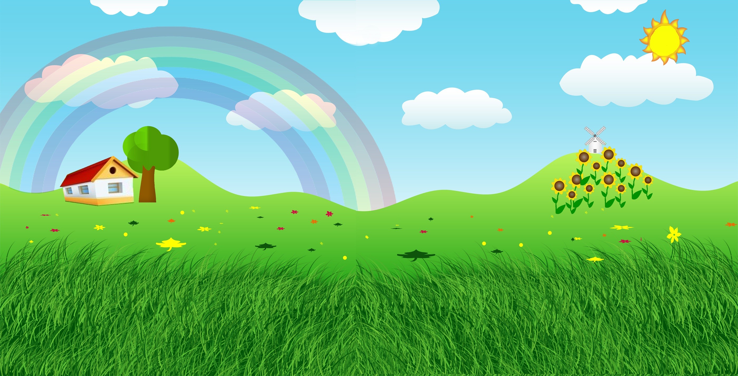 Rainbow Desktop Wallpaper For Kids
