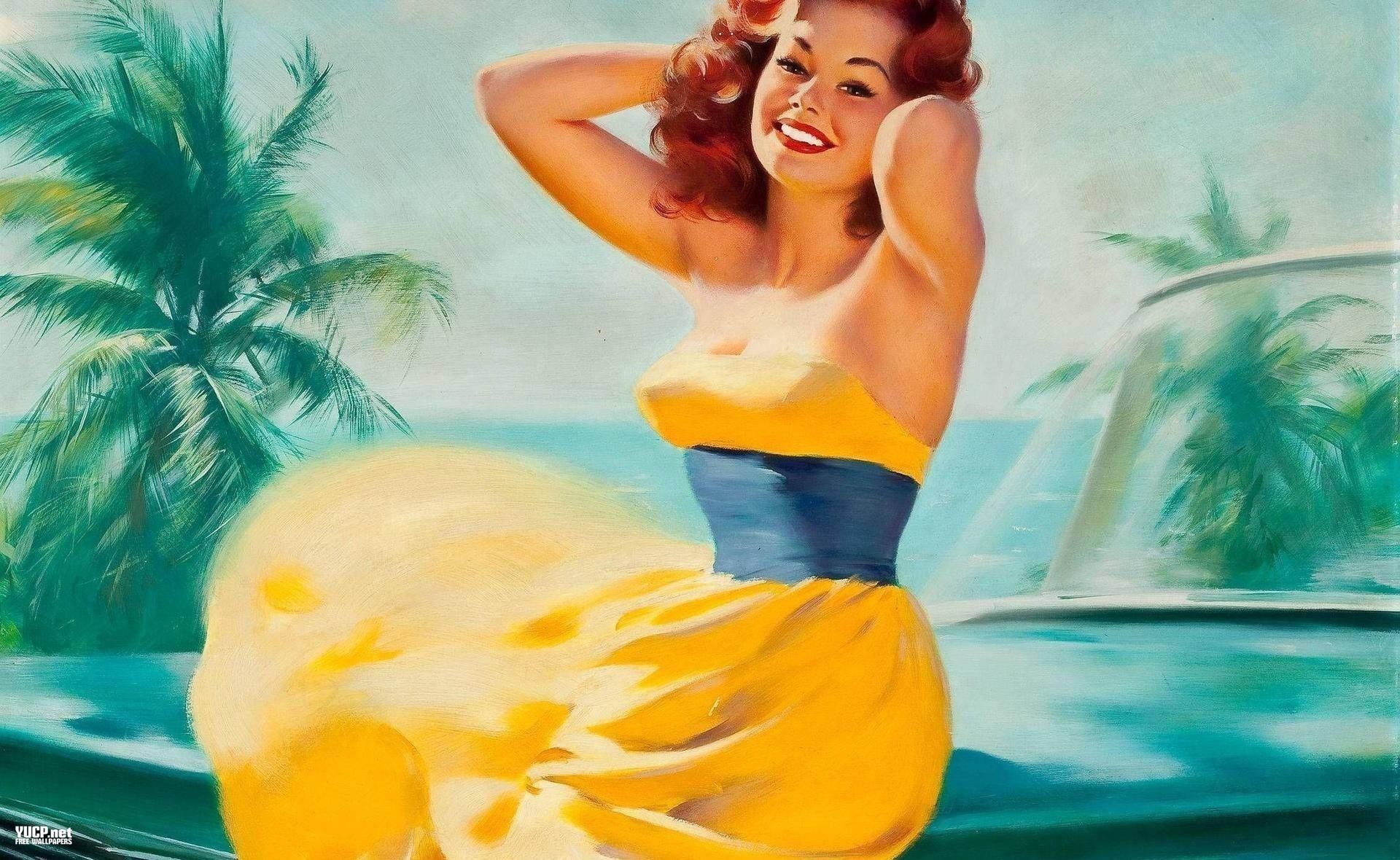 Vintage Pin Up Wallpaper 62 Pictures