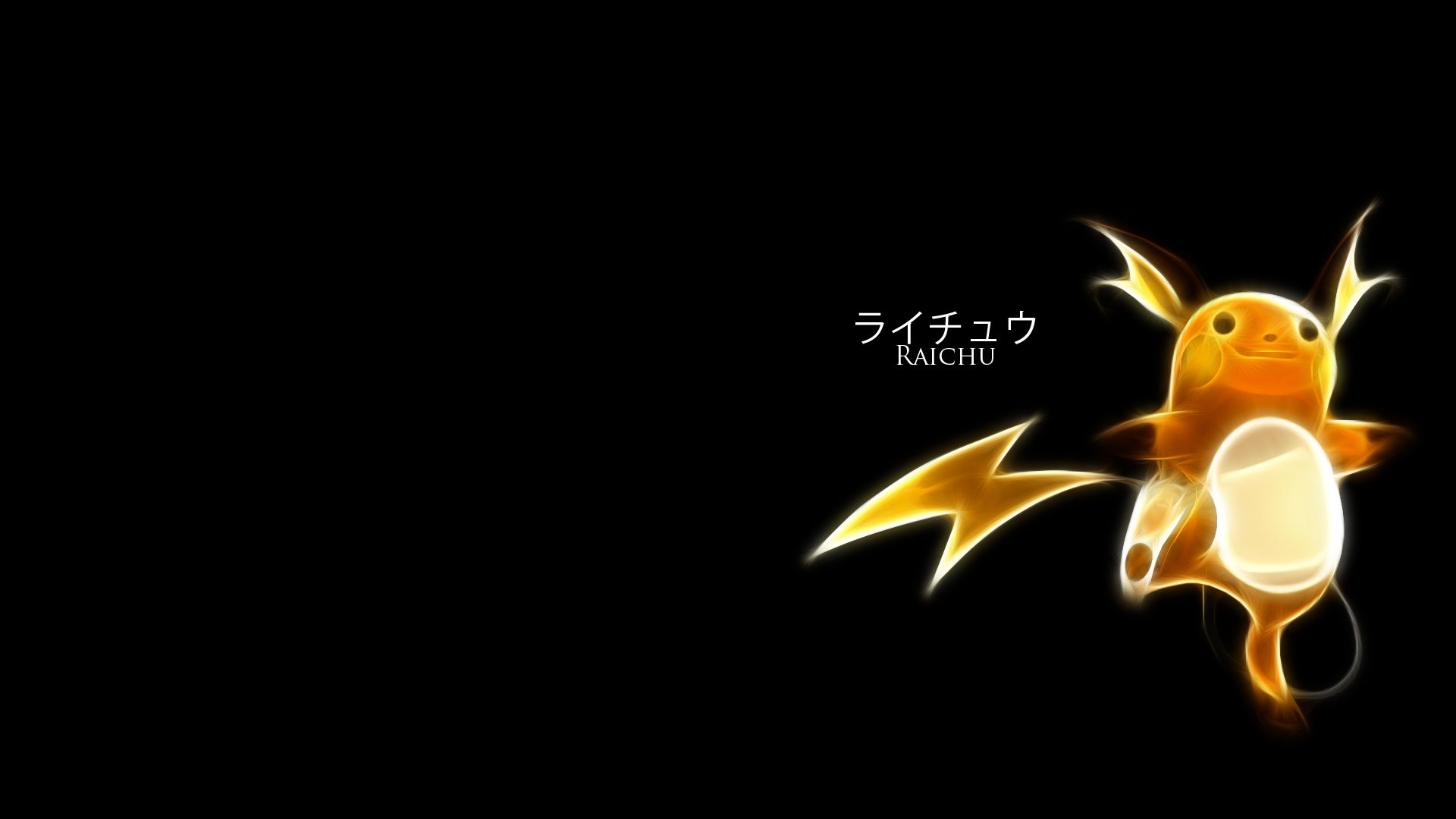 pikachu black wallpaper