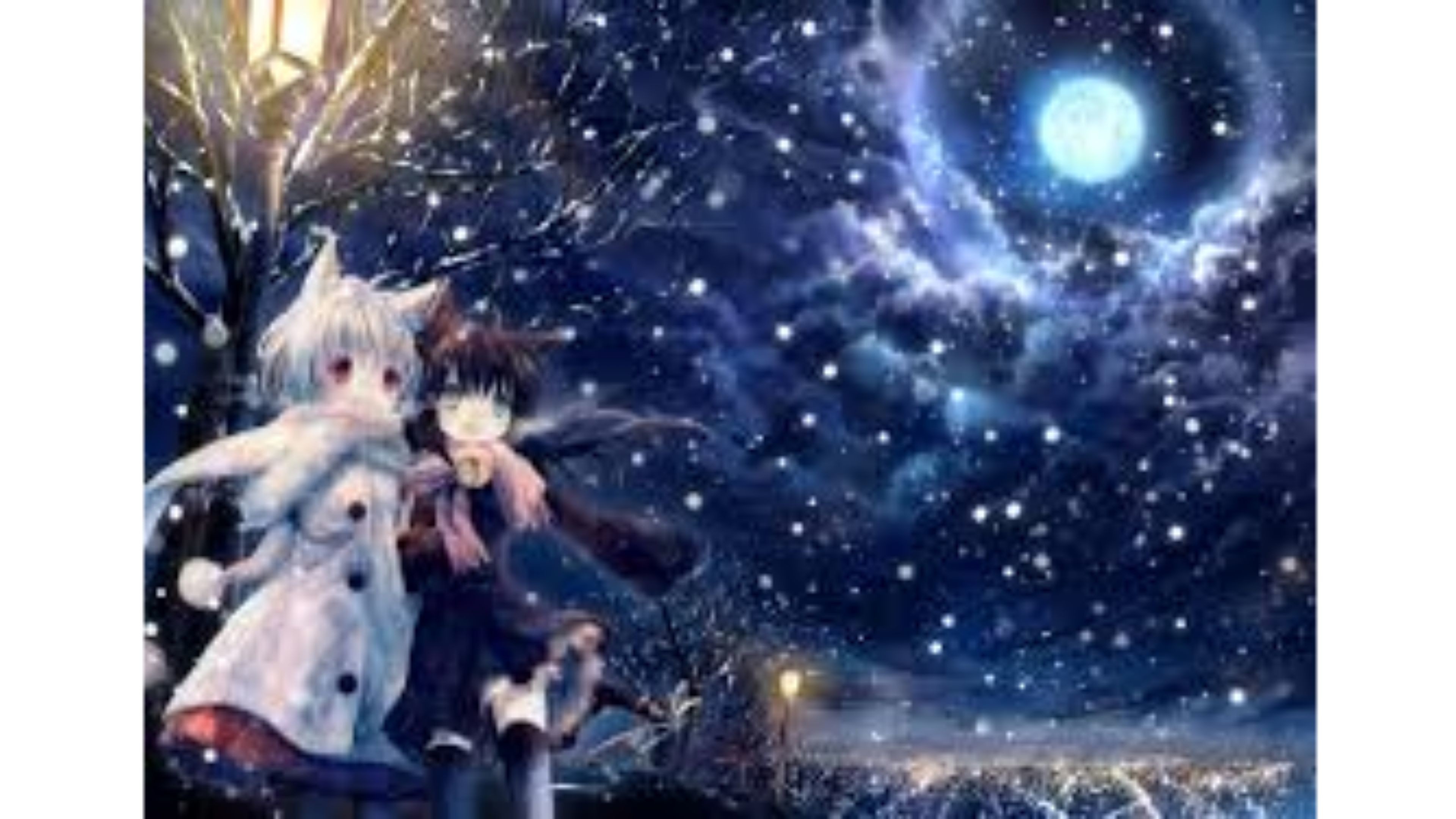Anime Sad Girl - Snow Effect Wallpaper Download | MobCup