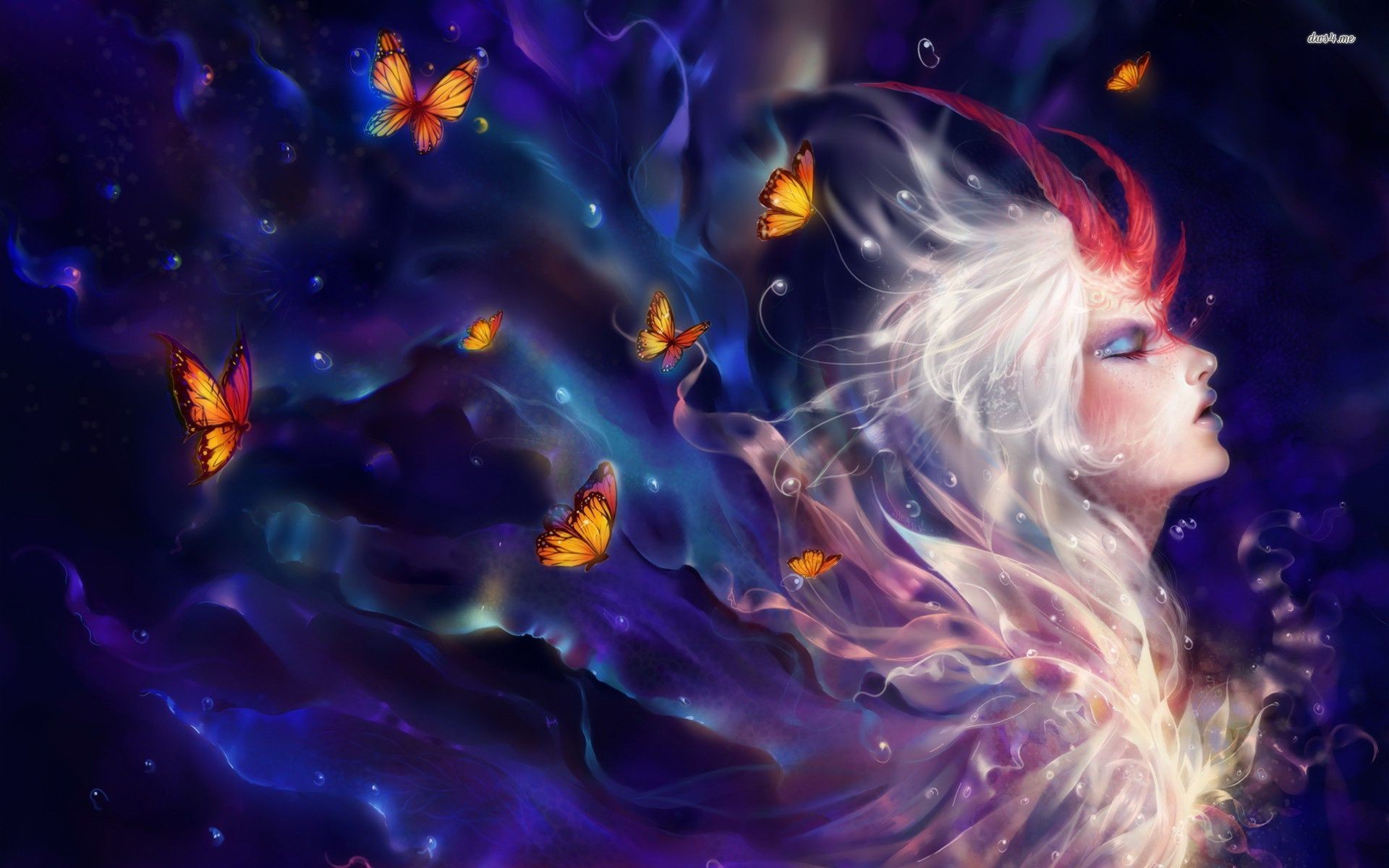 ... Butterflies on the fairy wallpaper 1920x1200 ... 1920x1200