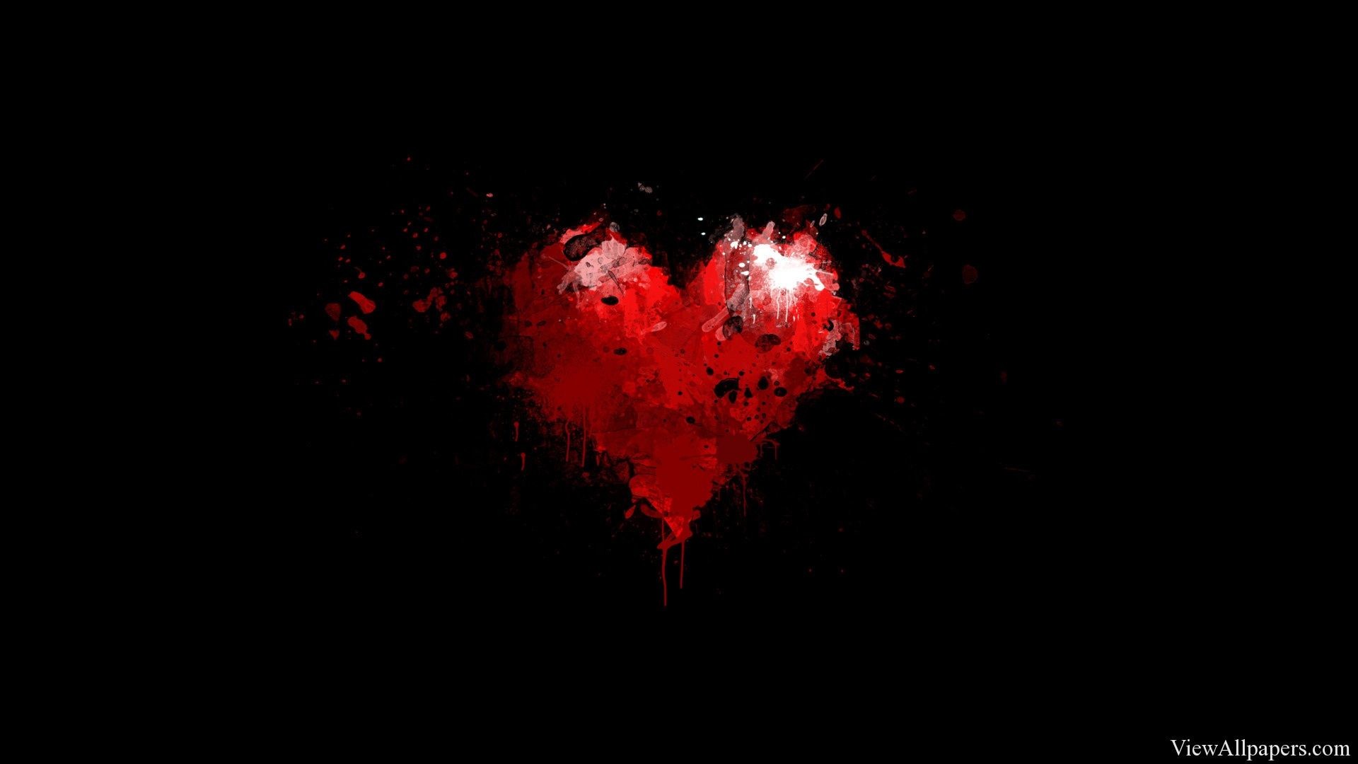 Hearts with Black Background (40+ pictures)
