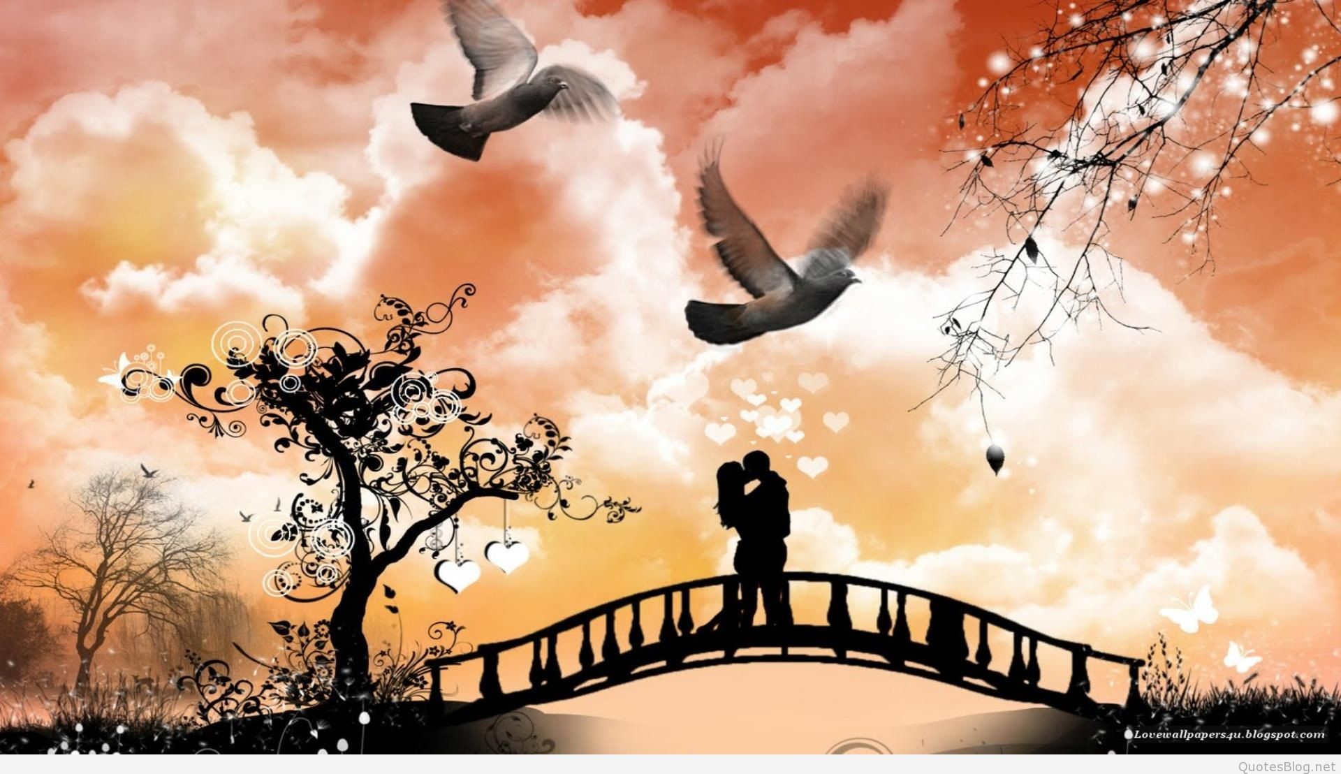 Spring-love-couple-kissing-on-bridge-wallpaper-14645125- 1920x1108