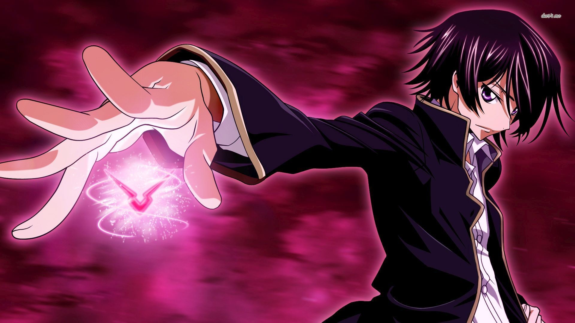 Download Lelouch Lamperouge In Black Wallpaper