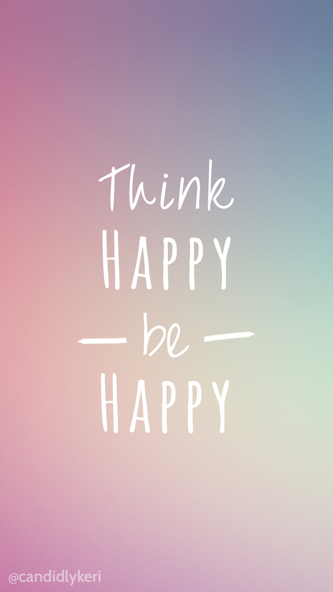Think Happy Thoughts Aesthetic Pink Wallpapers  Wallpapers Clan
