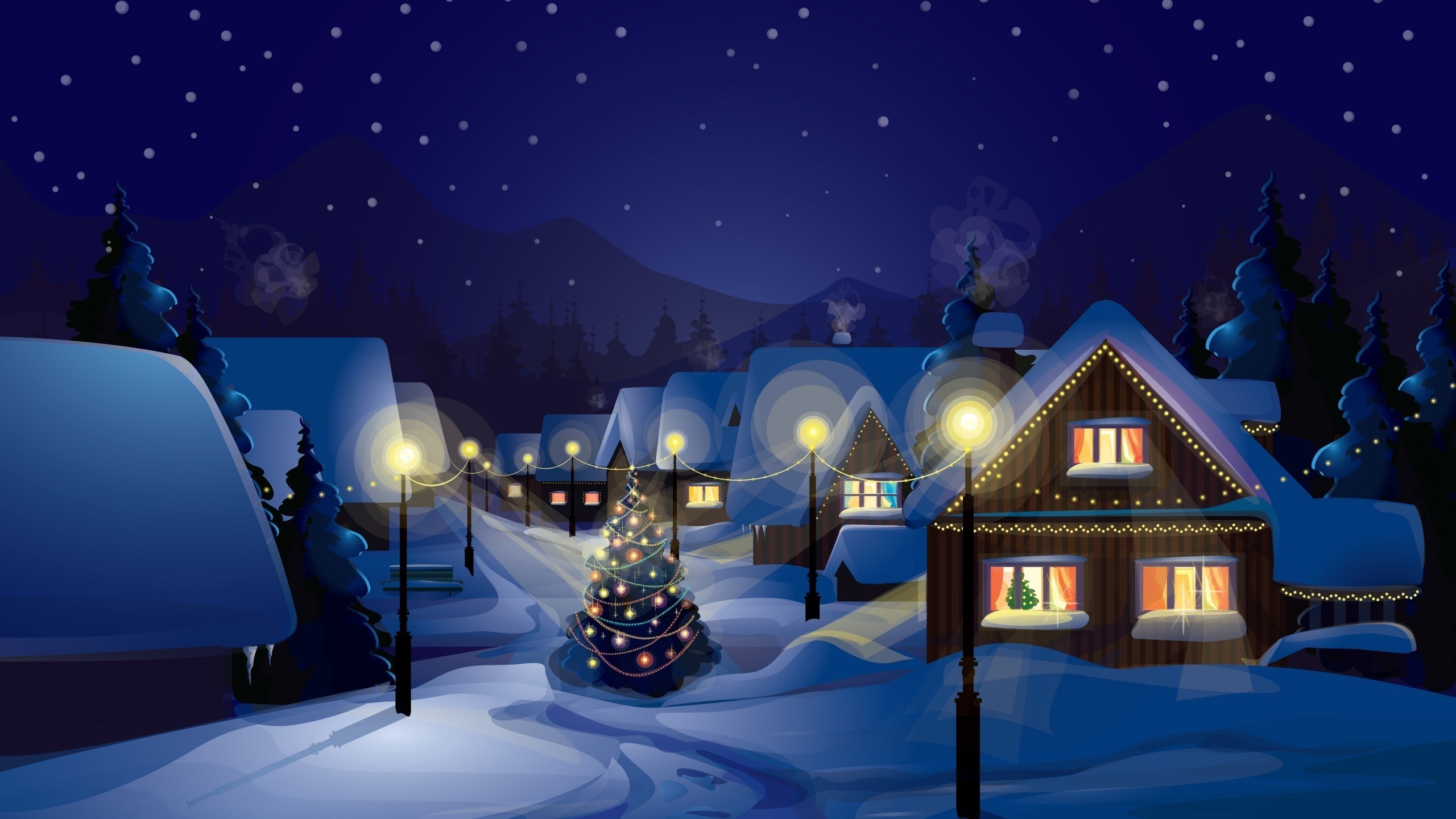 Christmas Village Background (50+ pictures)