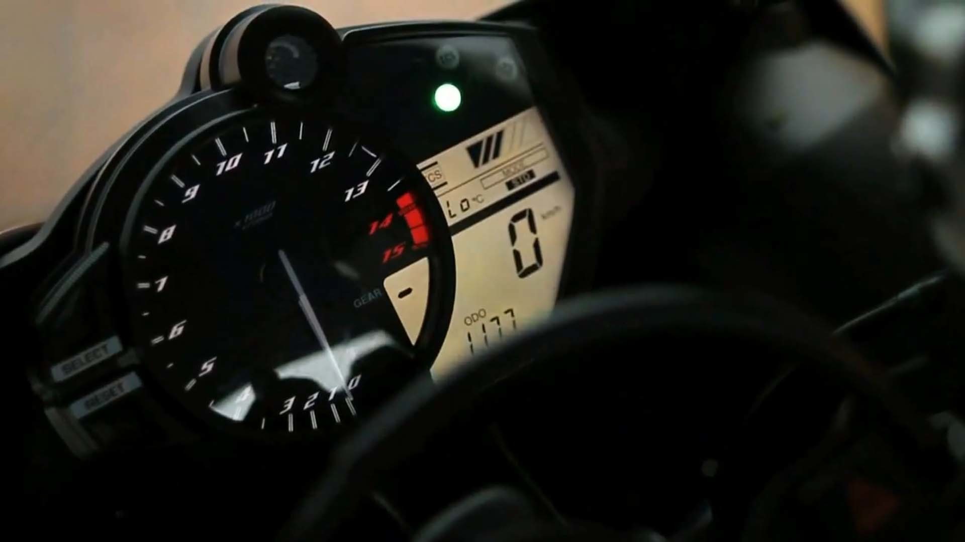 2012 Yamaha R1 Cockpit Wallpaper 1920x1080