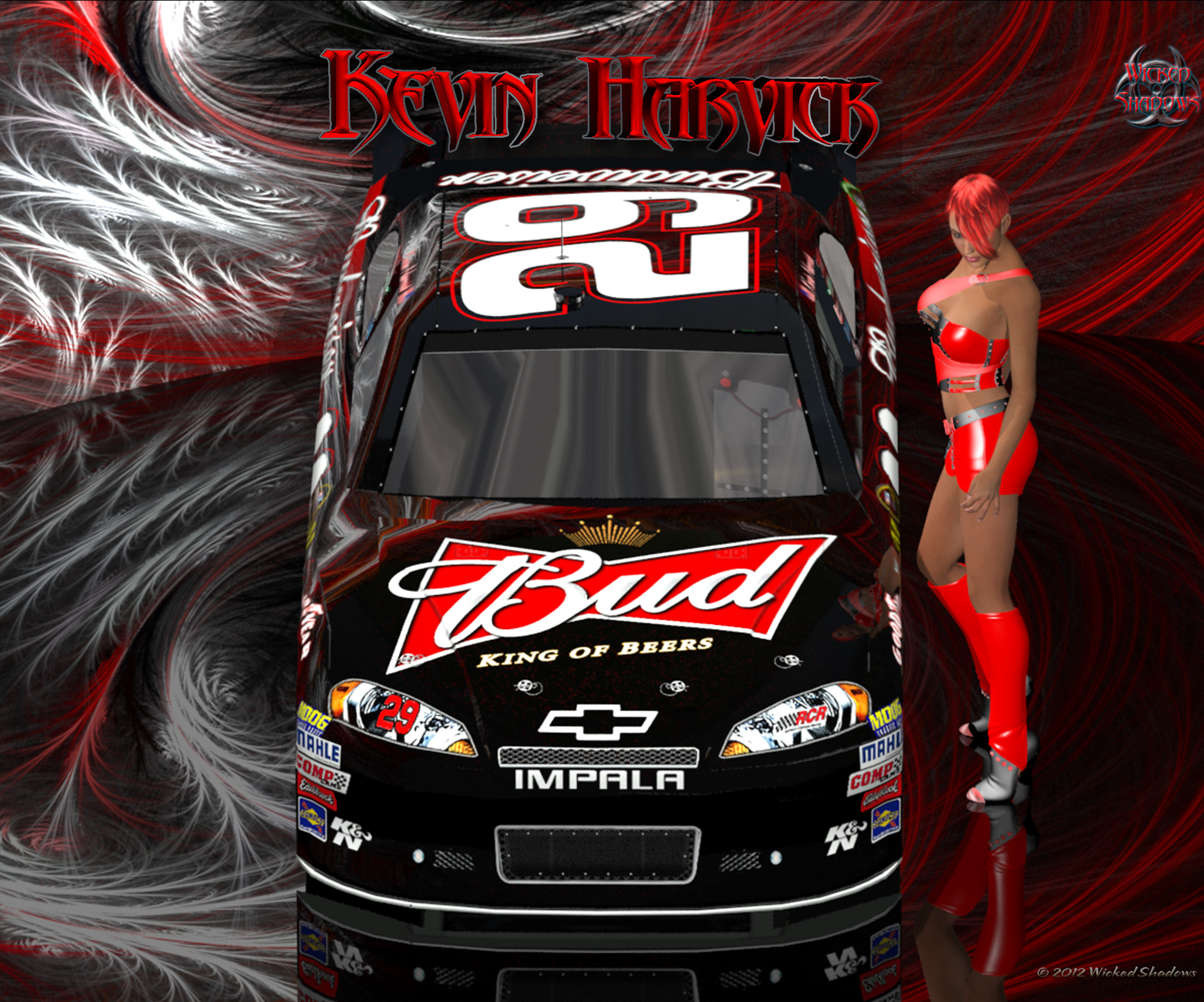 By Wicked Shadows Kevin Harvick NASCAR Unites Patriotic NASCAR Racing HD  wallpaper  Pxfuel