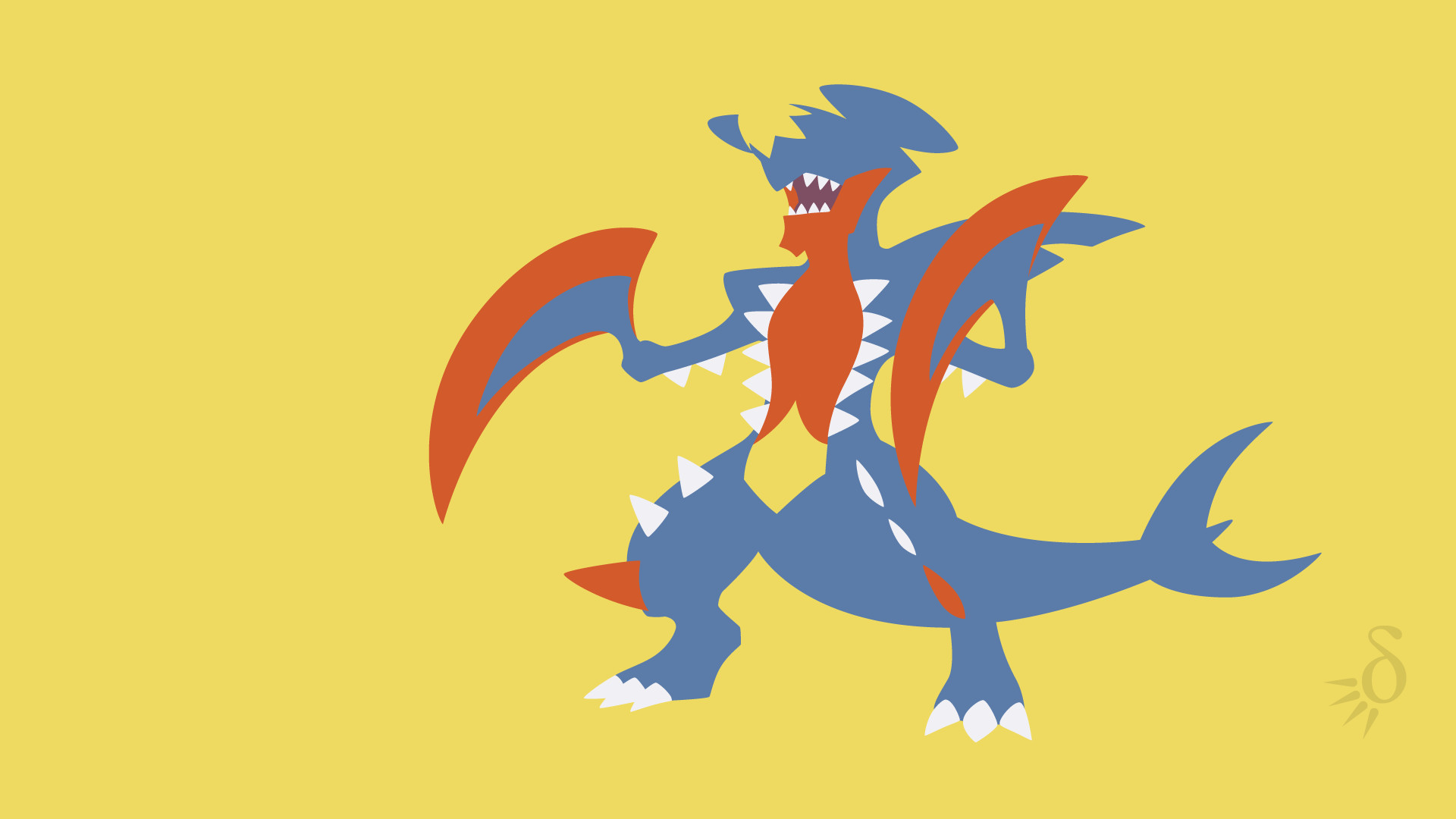 Garchomp wallpaper made from the Pokemon x and y model  rpokemon