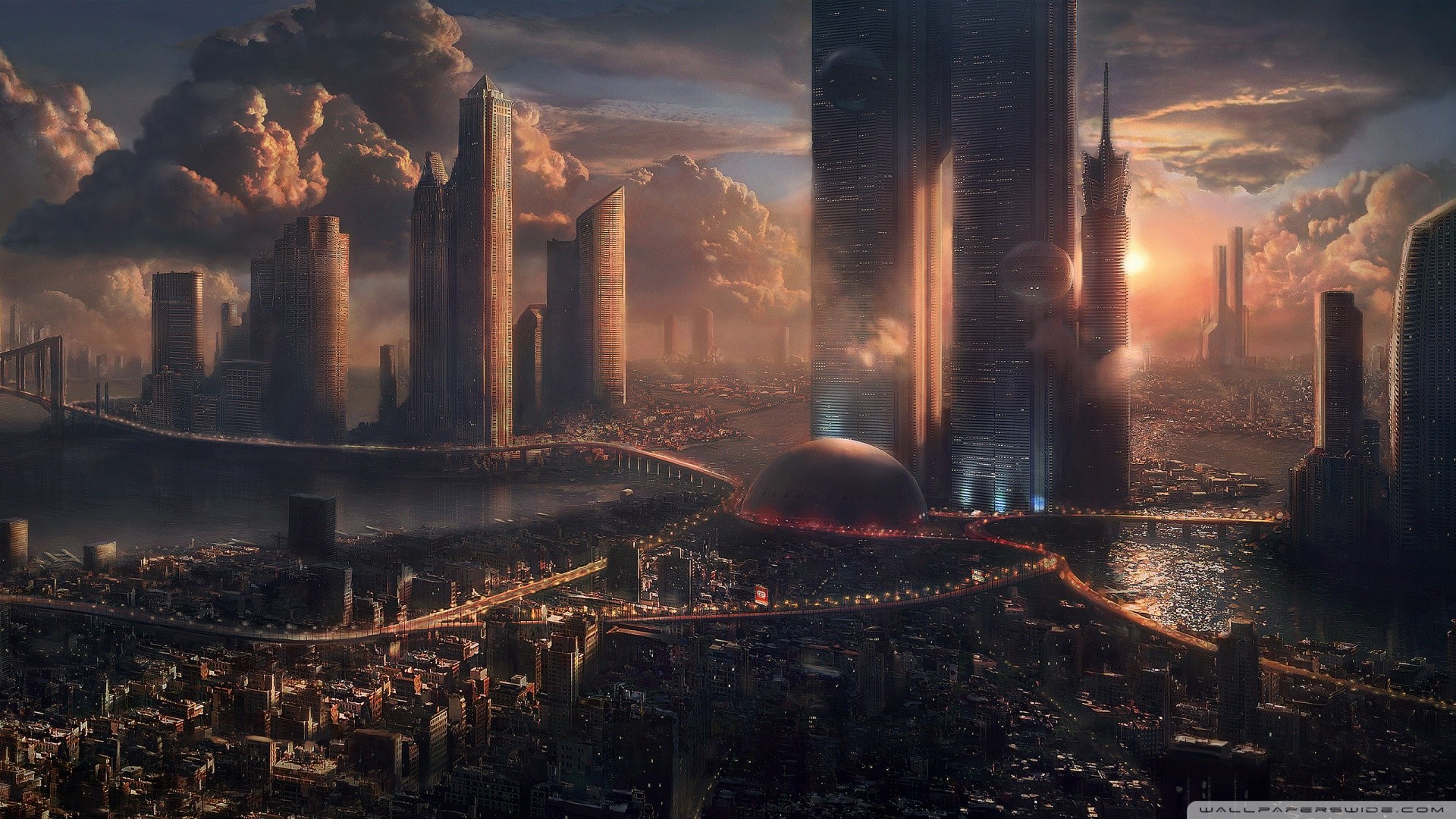 Sci-Fi City Wallpapers - Top Những Hình Ảnh Đẹp