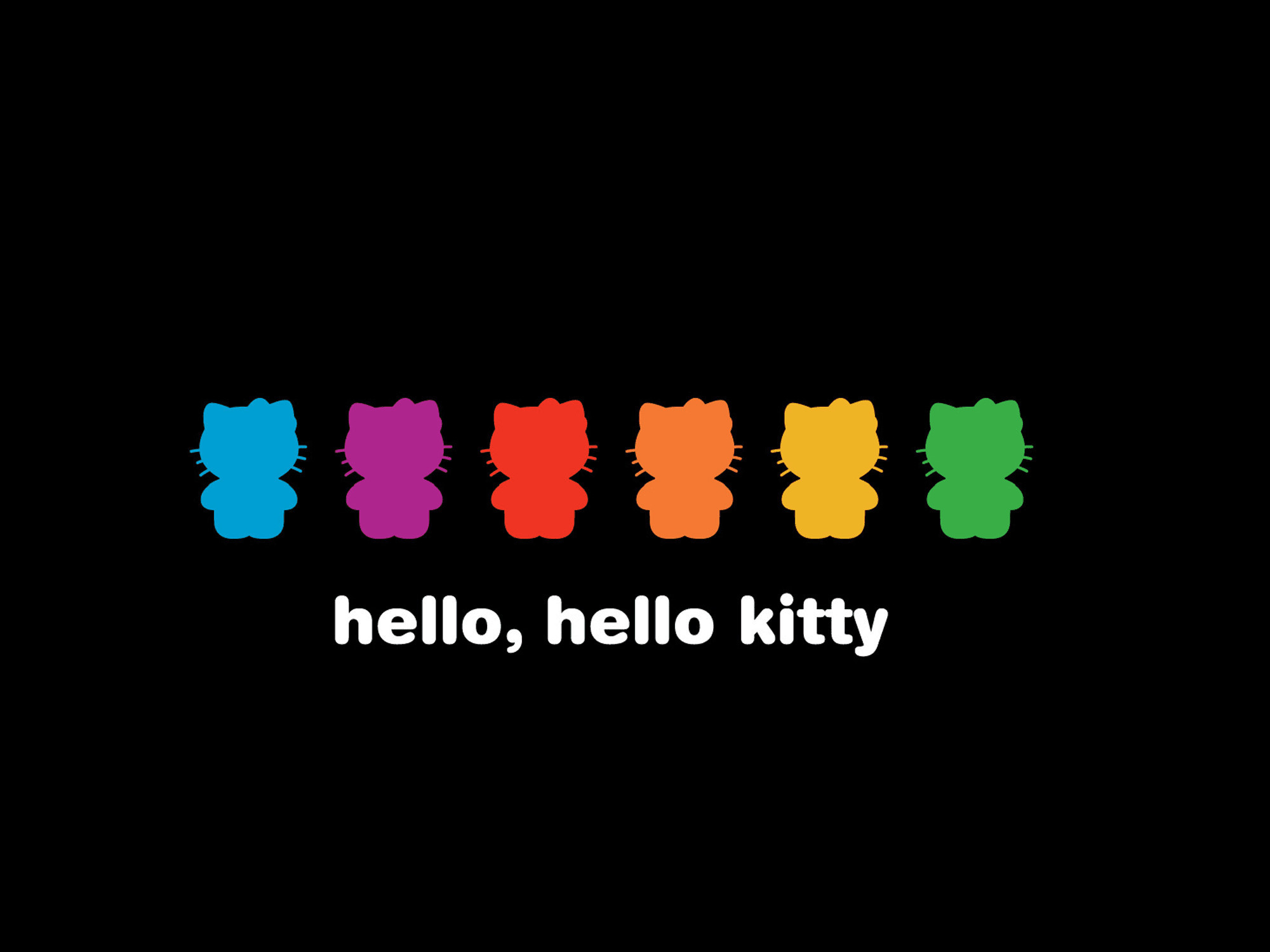 Hello Kitty with Black Background (57+ pictures)