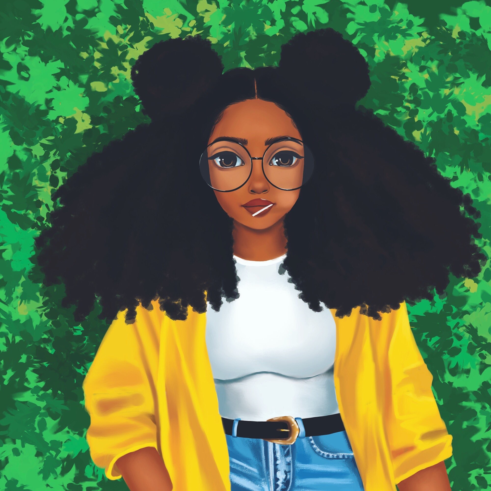 Hair Color Charts, Natural Hair Art, Dope Art, Black People, Girl Sketch, A...