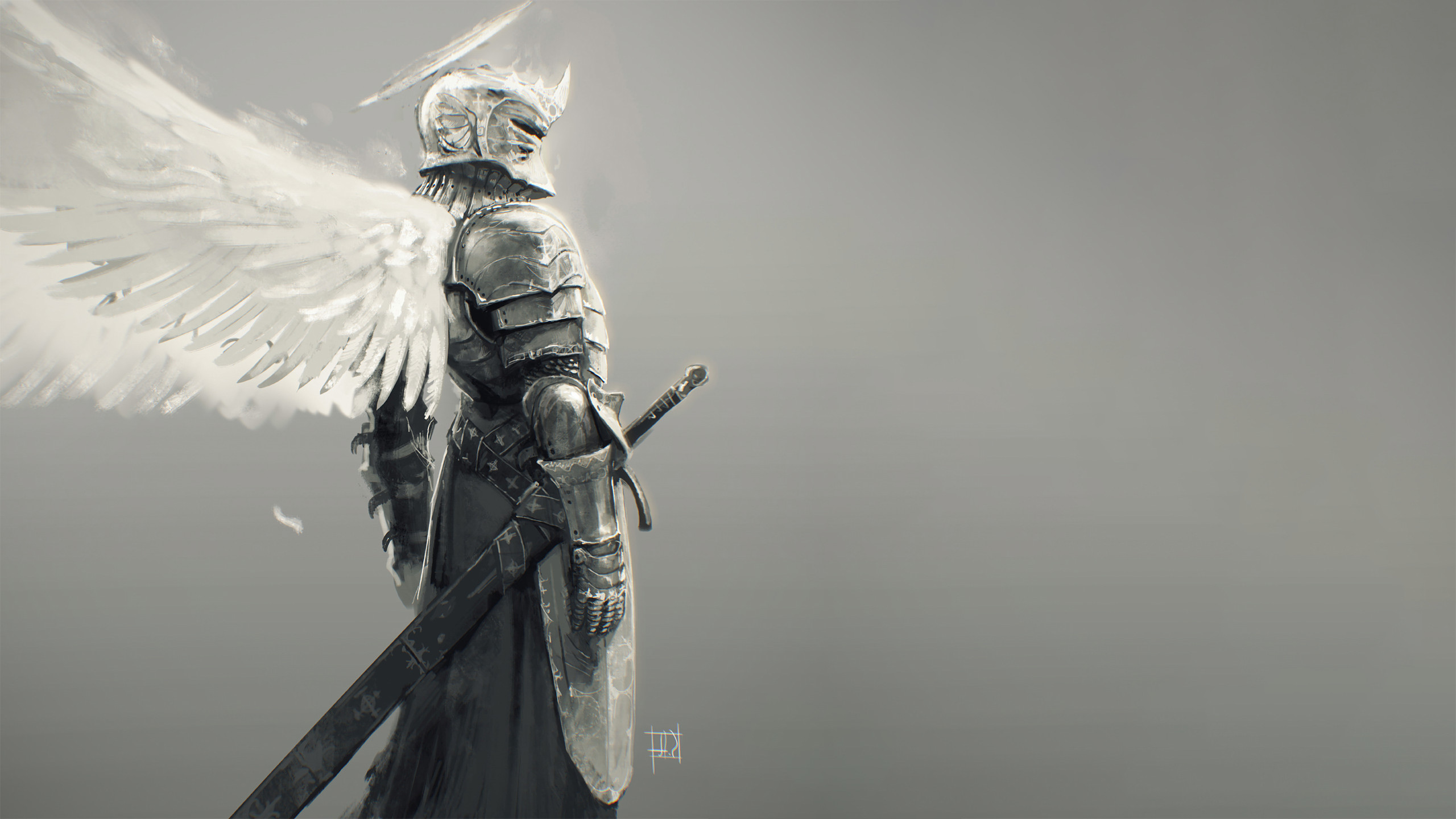 Knight Sword Wallpaper For Iphone 2560x1440
