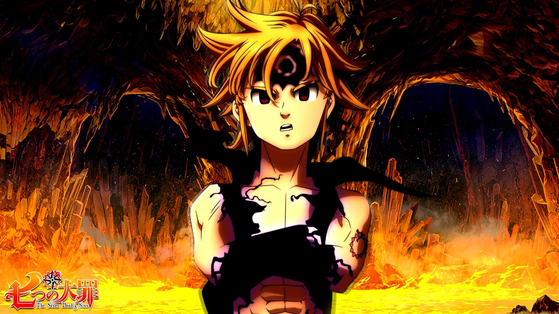 Meliodas Art The Seven Deadly Sins Resolution, Anime, , and Background,  Meliodas Demon King Anime, HD phone wallpaper