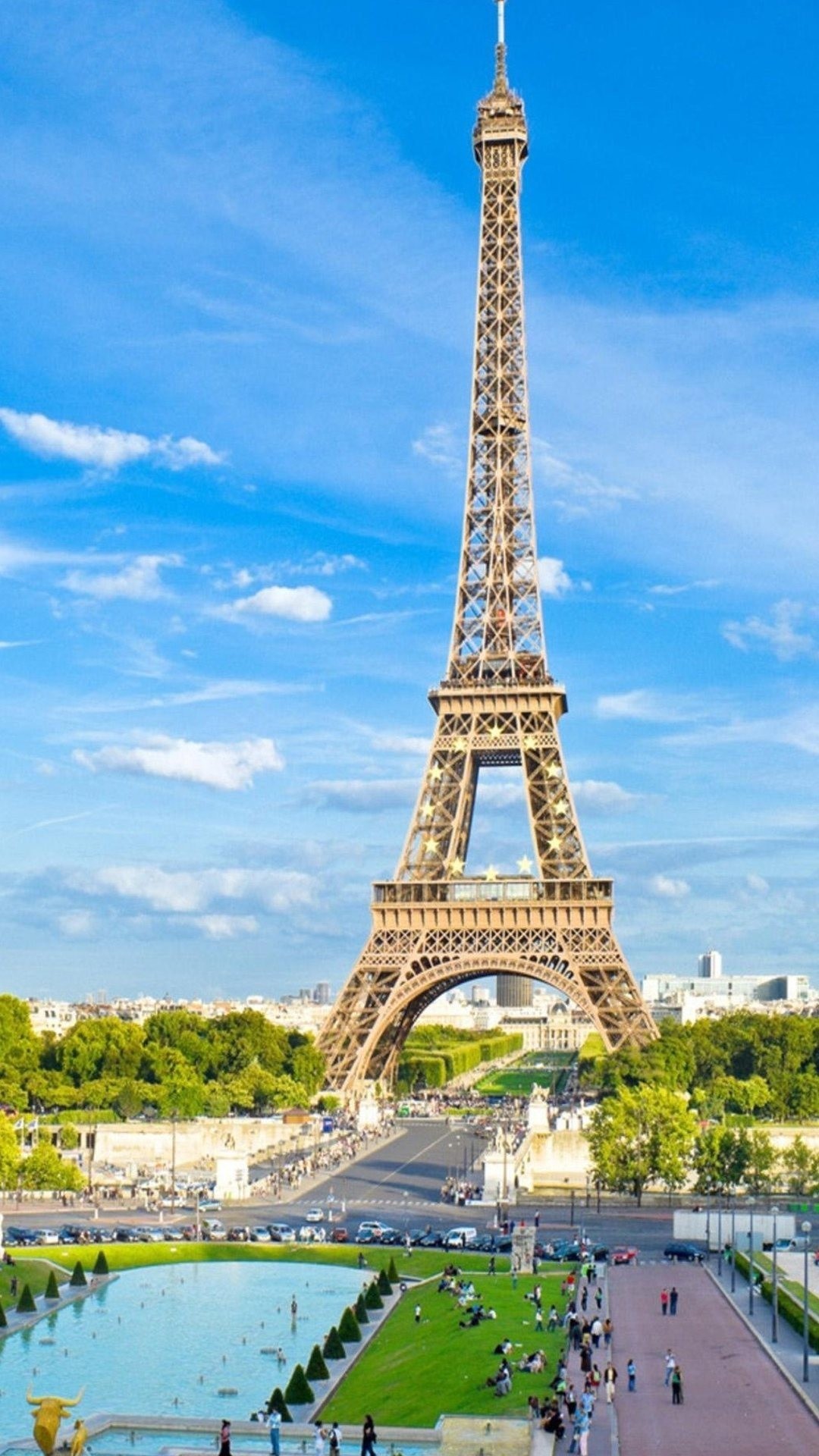 Download 2. Black and white Paris Wallpaper 1080x1920