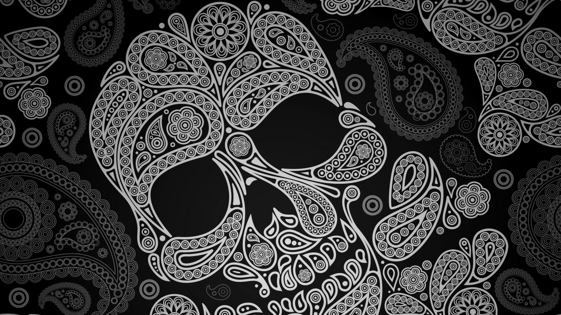 1920x1080 Sugar Skull Wallpaper Paisley skull … 1920x1080