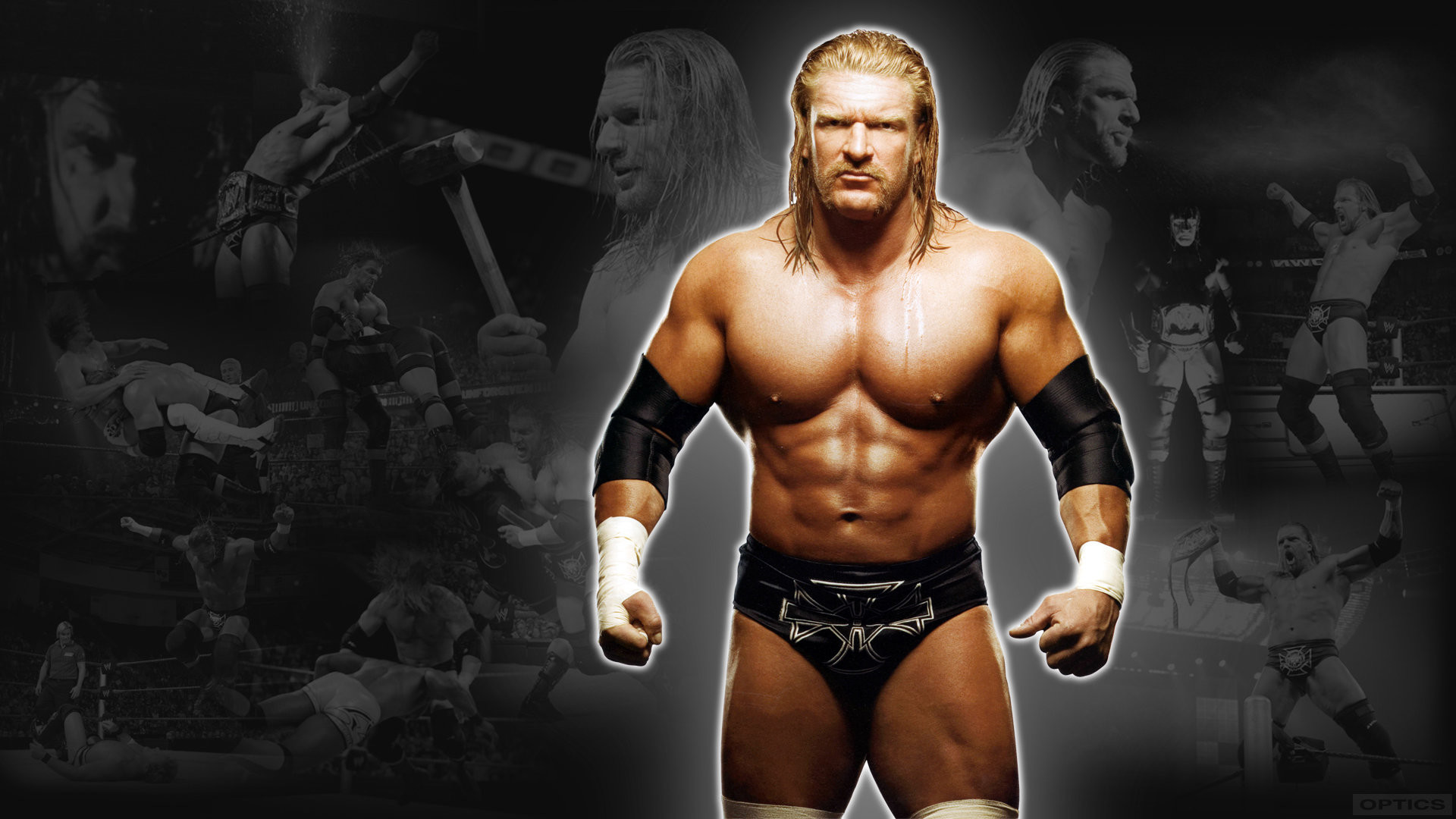 1920x1080 WrestleMania Wallpaper: “Vigilante vs King” – Sting vs HHH at . 1920x1080