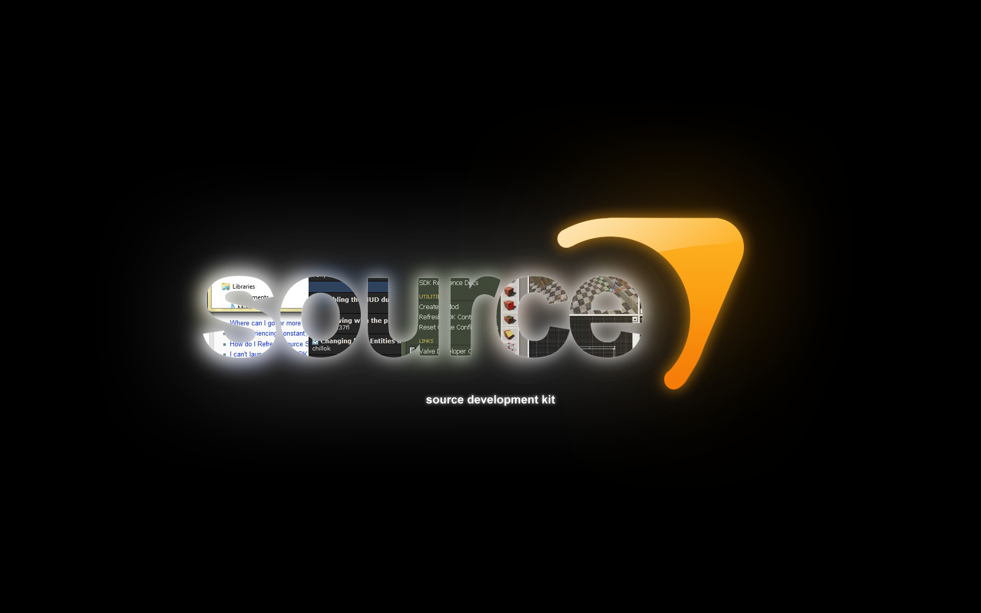 Fix source. Source. Source SDK. Source 2 logo. Powered by source 2.